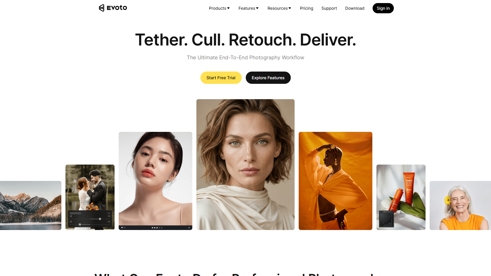 Evoto product screenshot