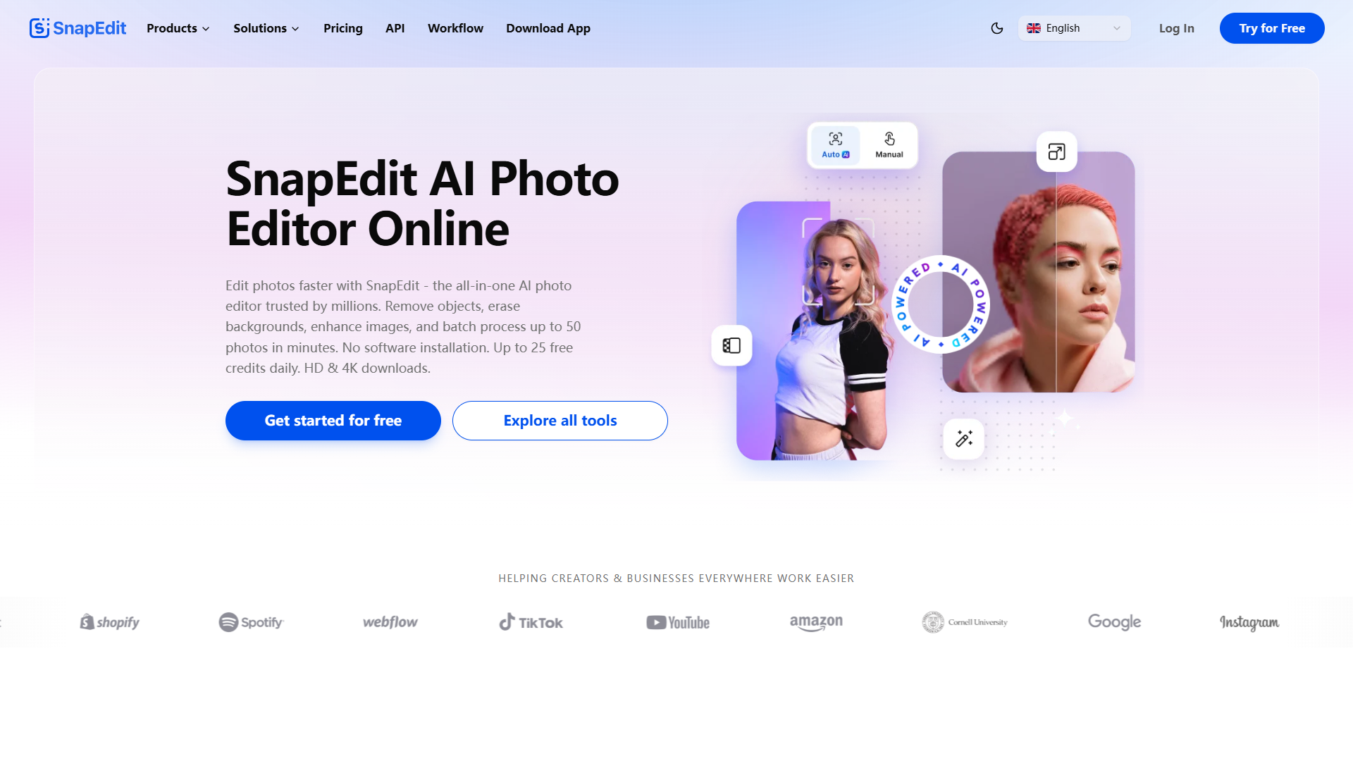 SnapEdit product screenshot