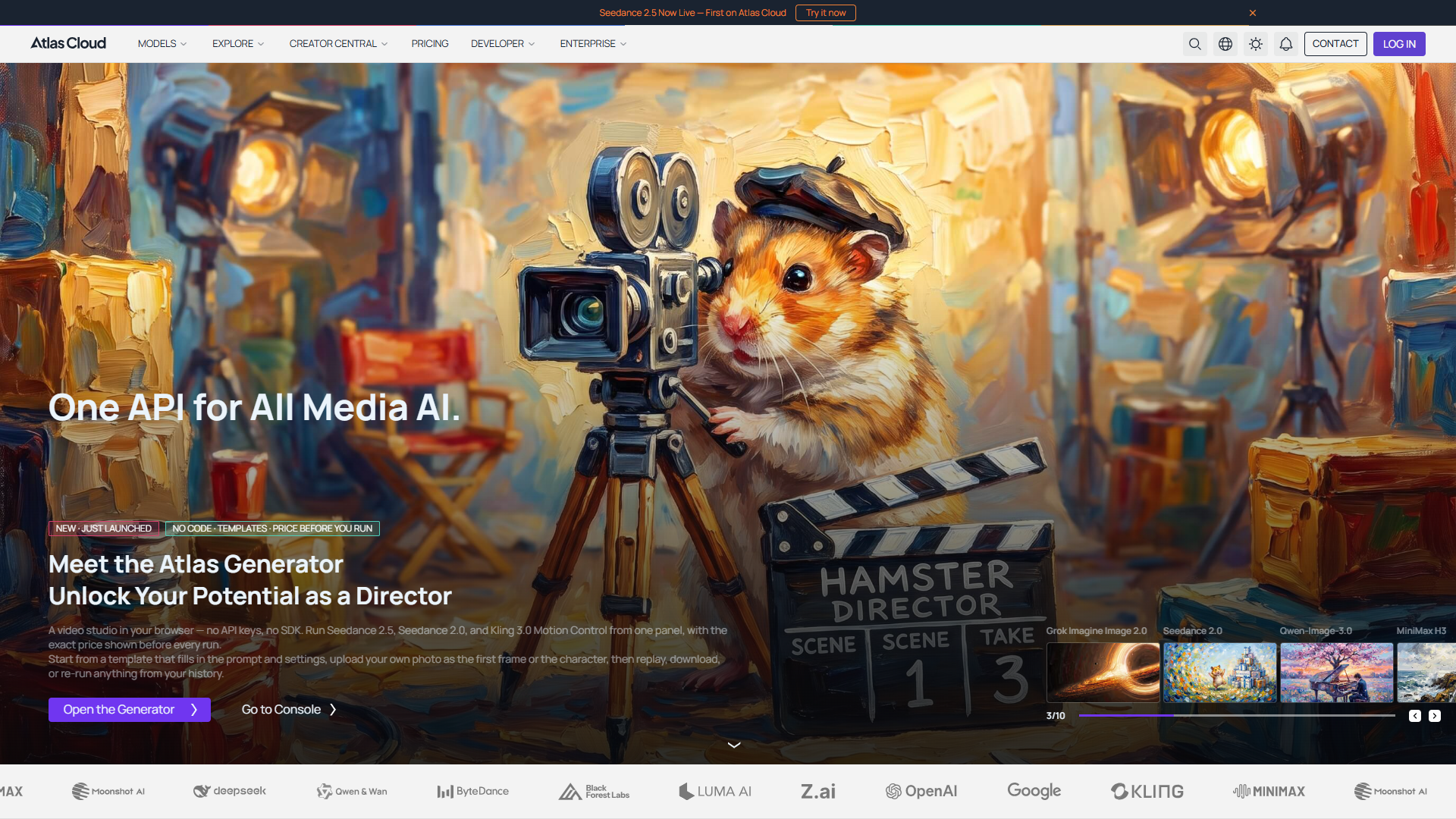 Atlas Cloud product screenshot