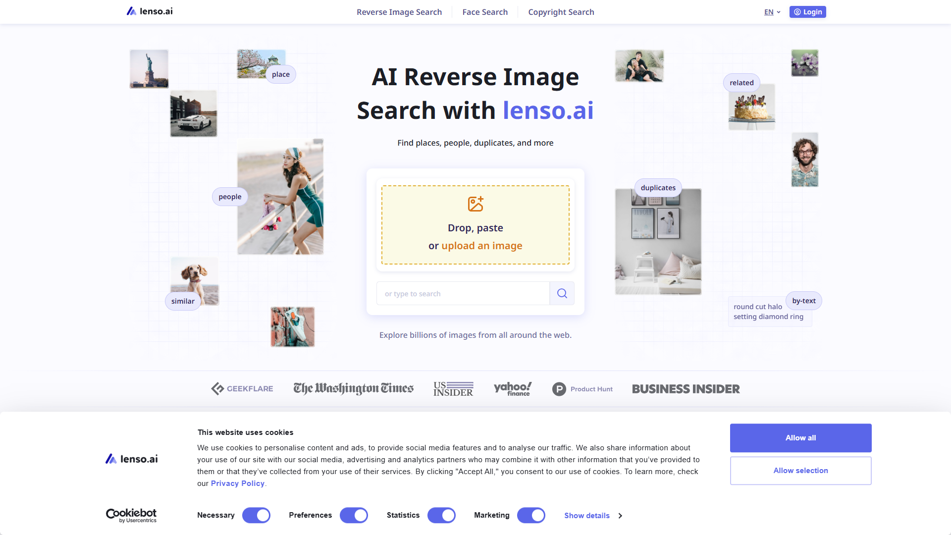 Lenso.ai product screenshot