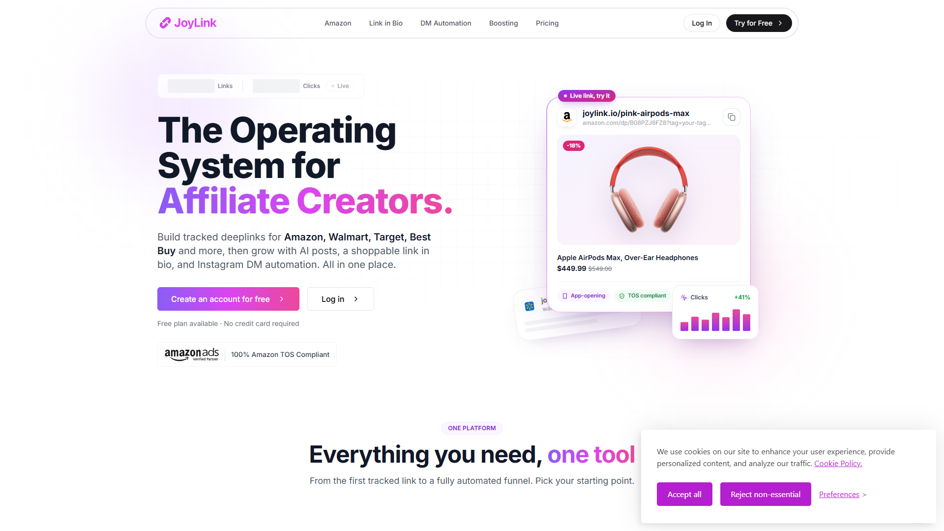 JoyLink product screenshot