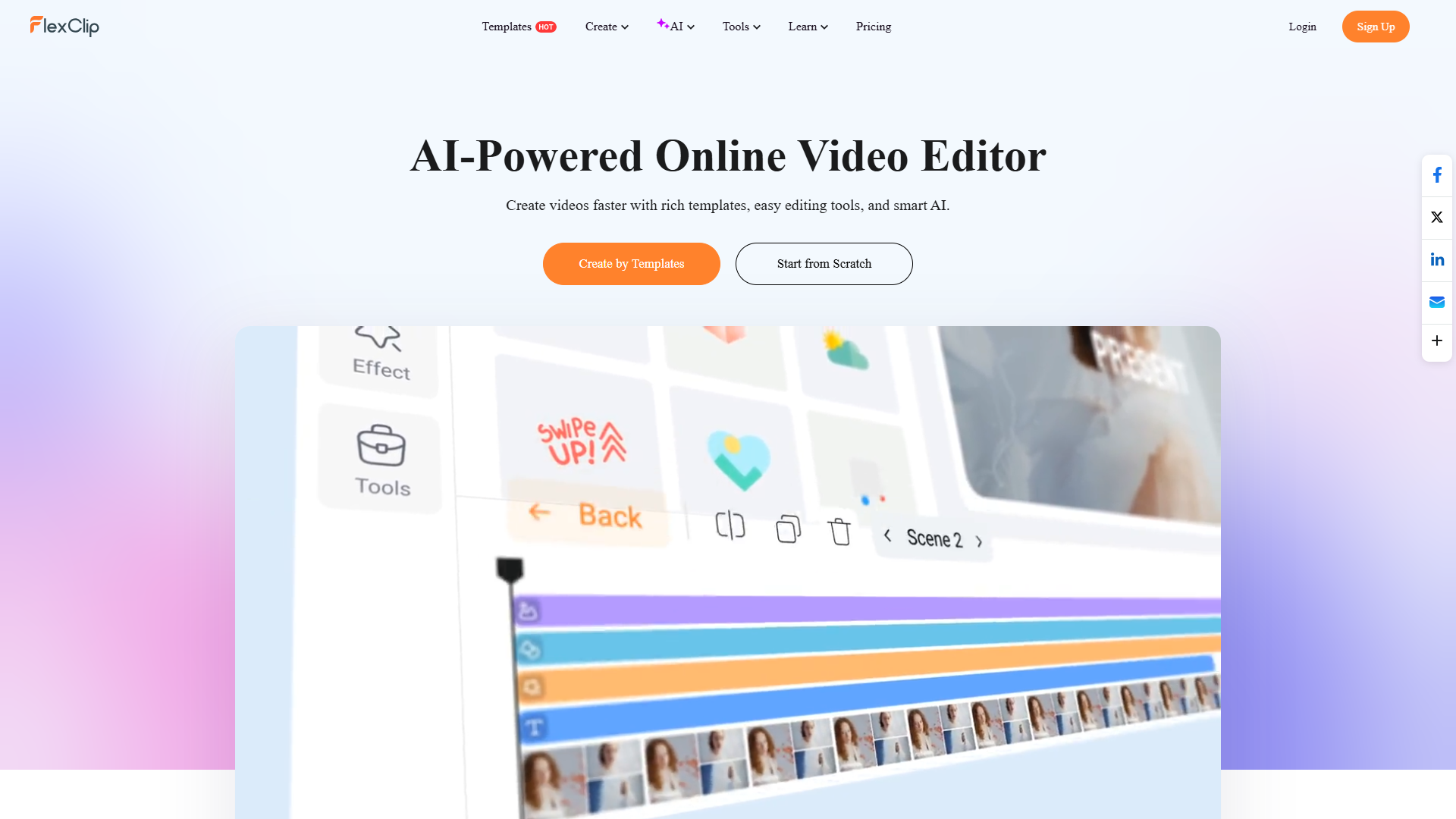 FlexClip product screenshot