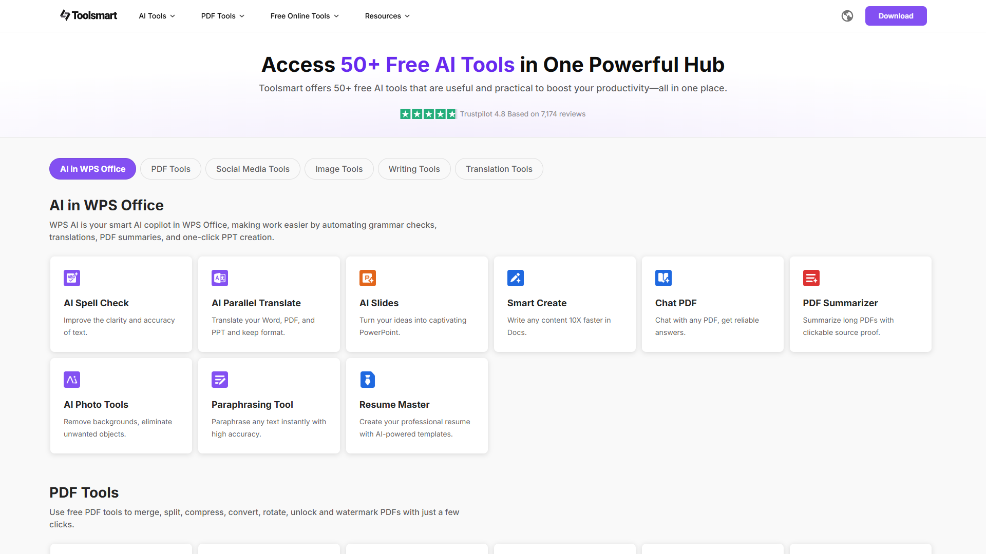 Toolsmart product screenshot