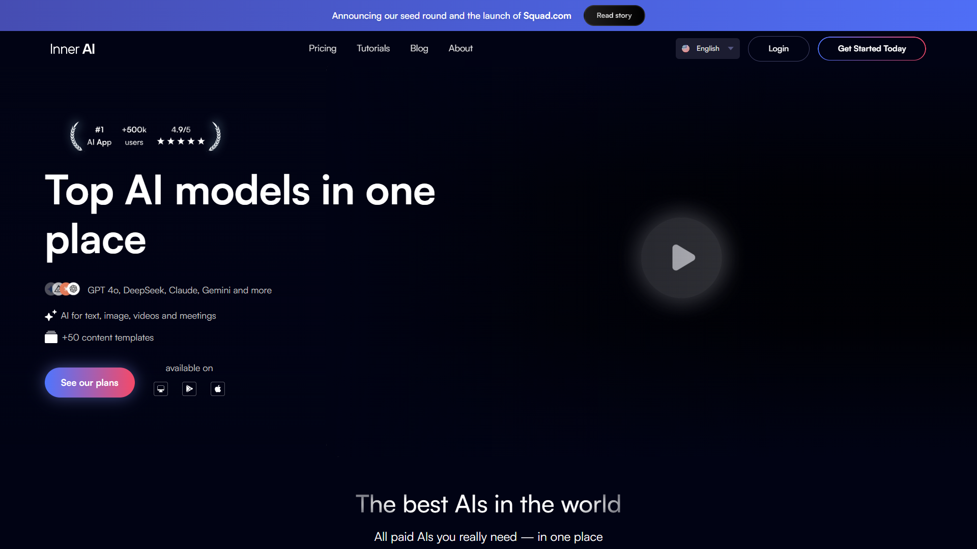 Inner AI product screenshot