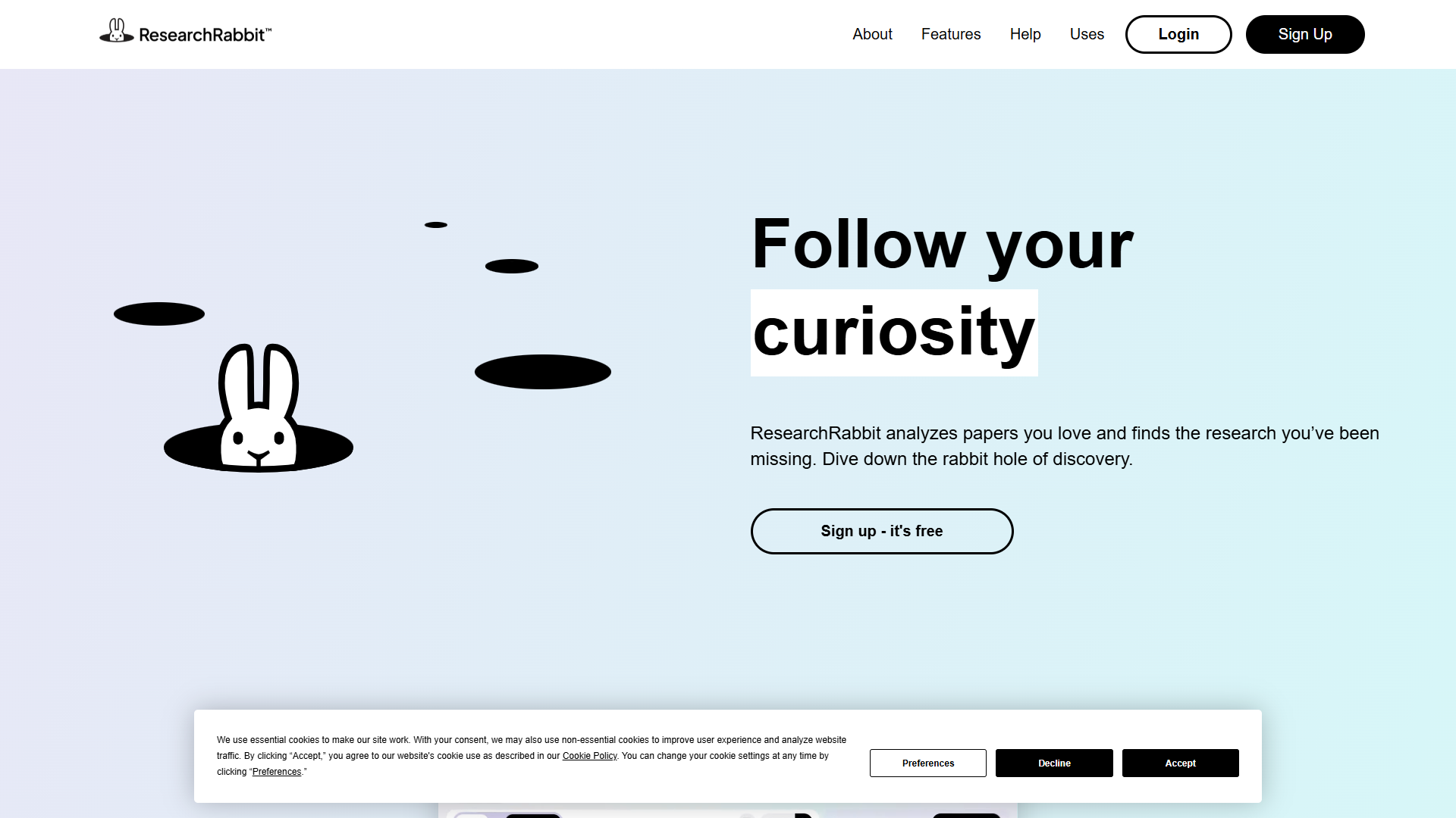 ResearchRabbit product screenshot