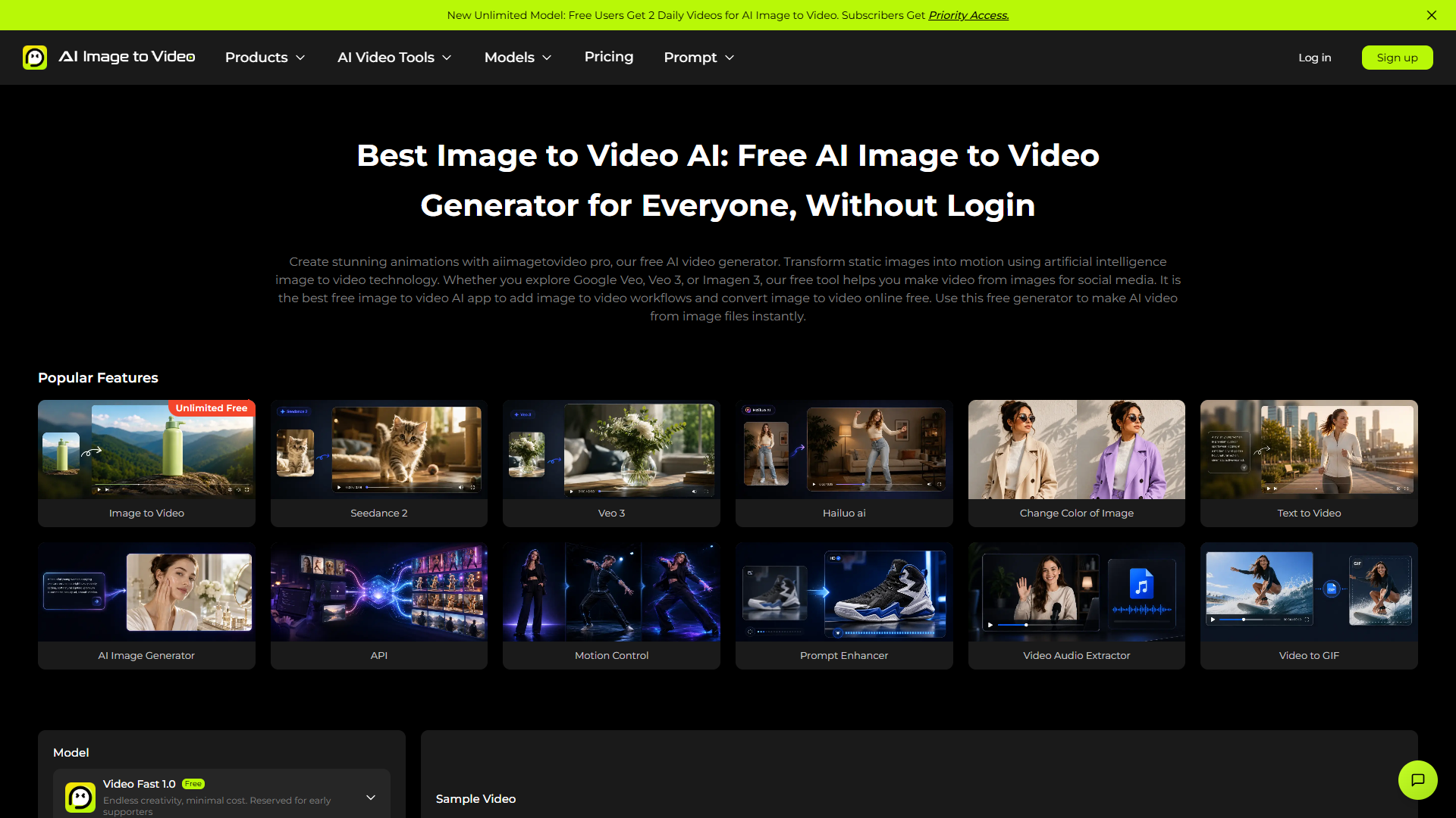 AI Image to Video product screenshot