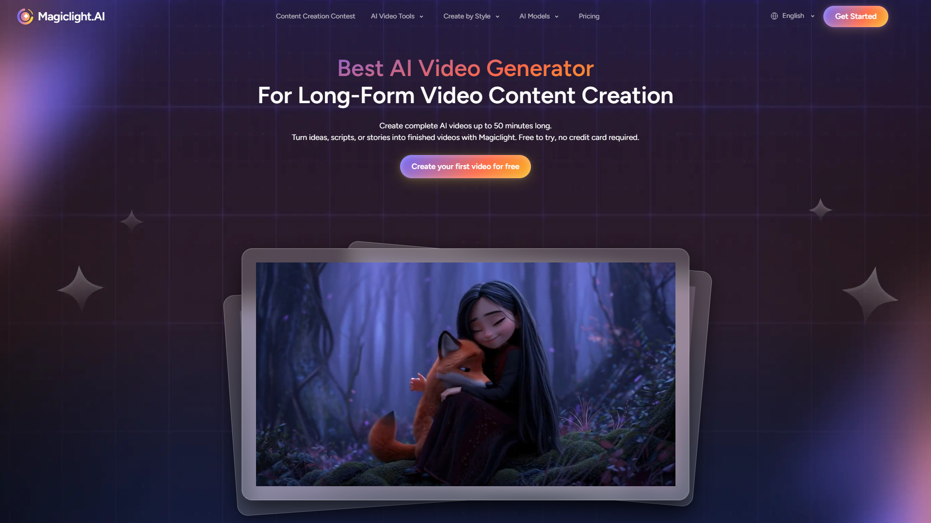 MagicLight AI product screenshot