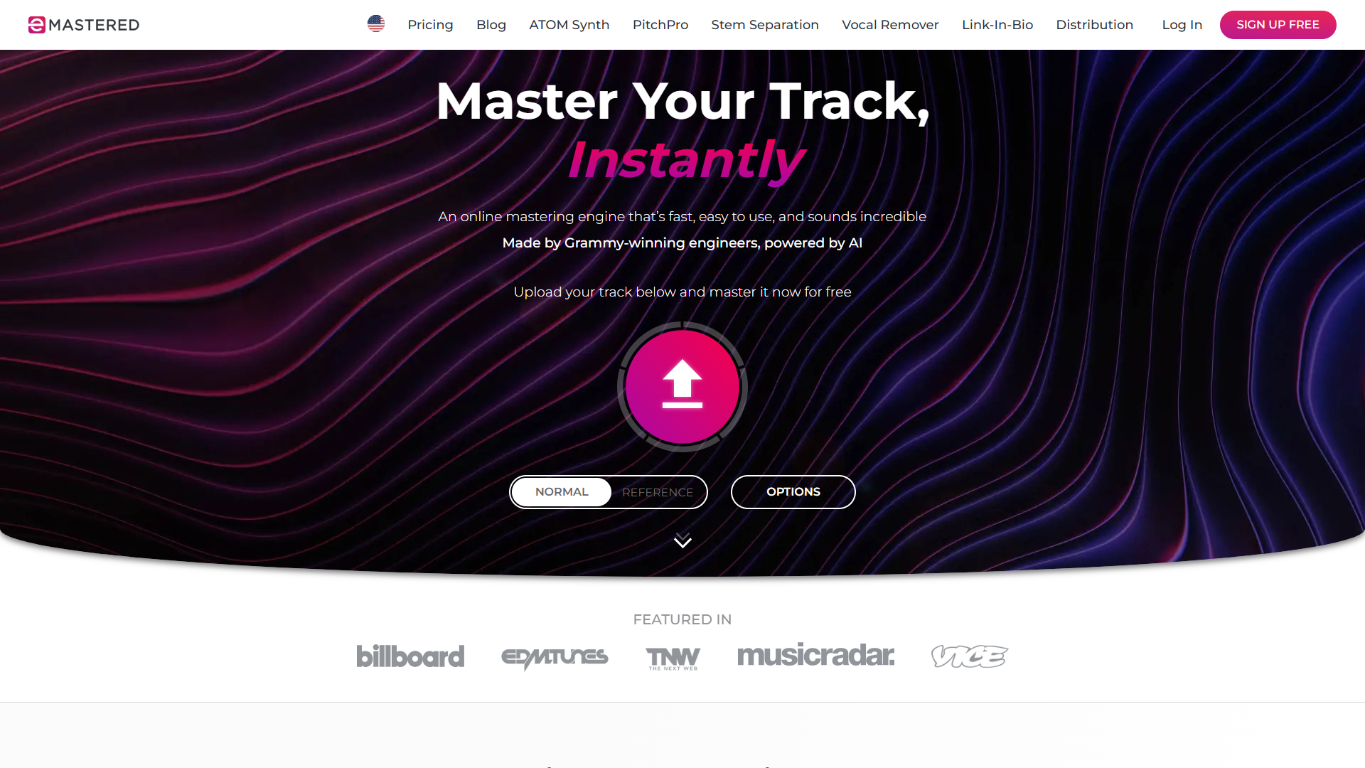 eMastered product screenshot