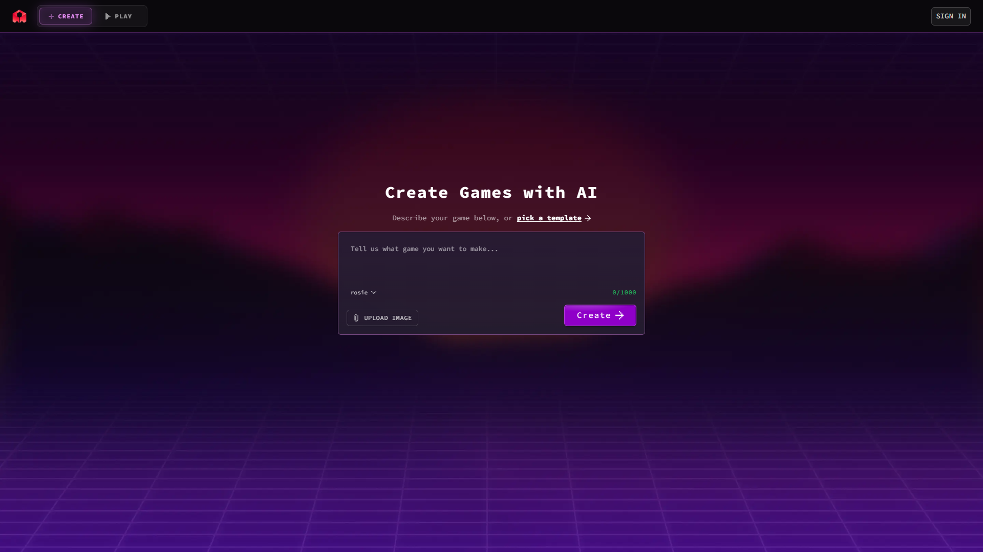 Rosebud AI product screenshot