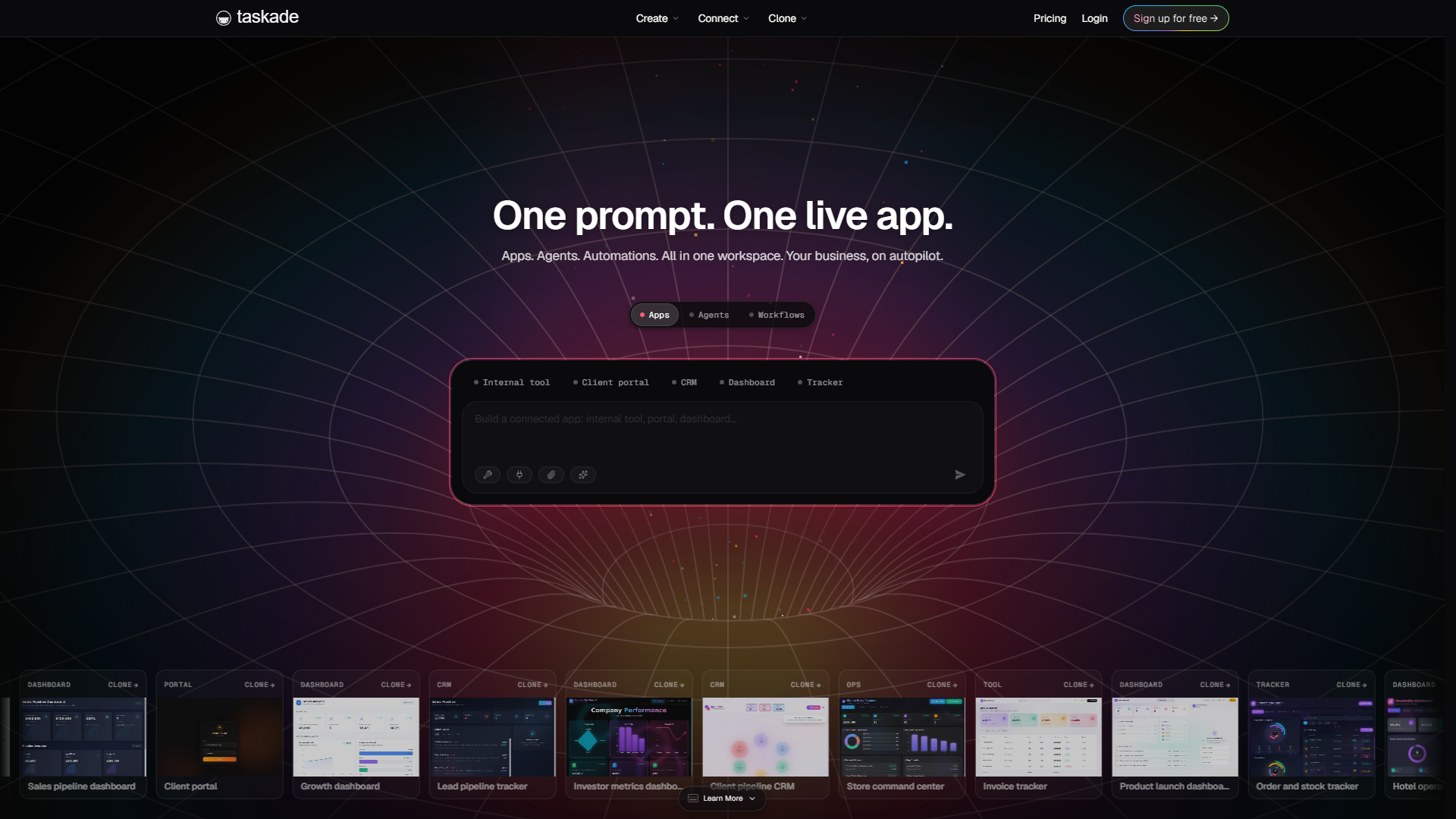 Taskade product screenshot