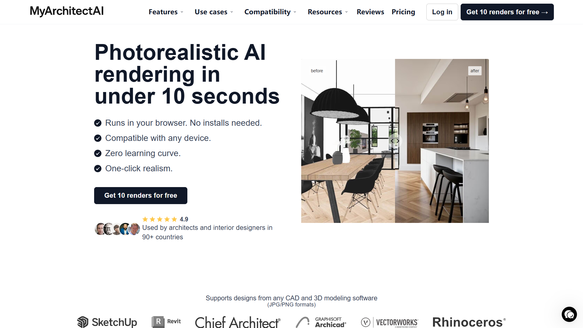 MyArchitectAI product screenshot