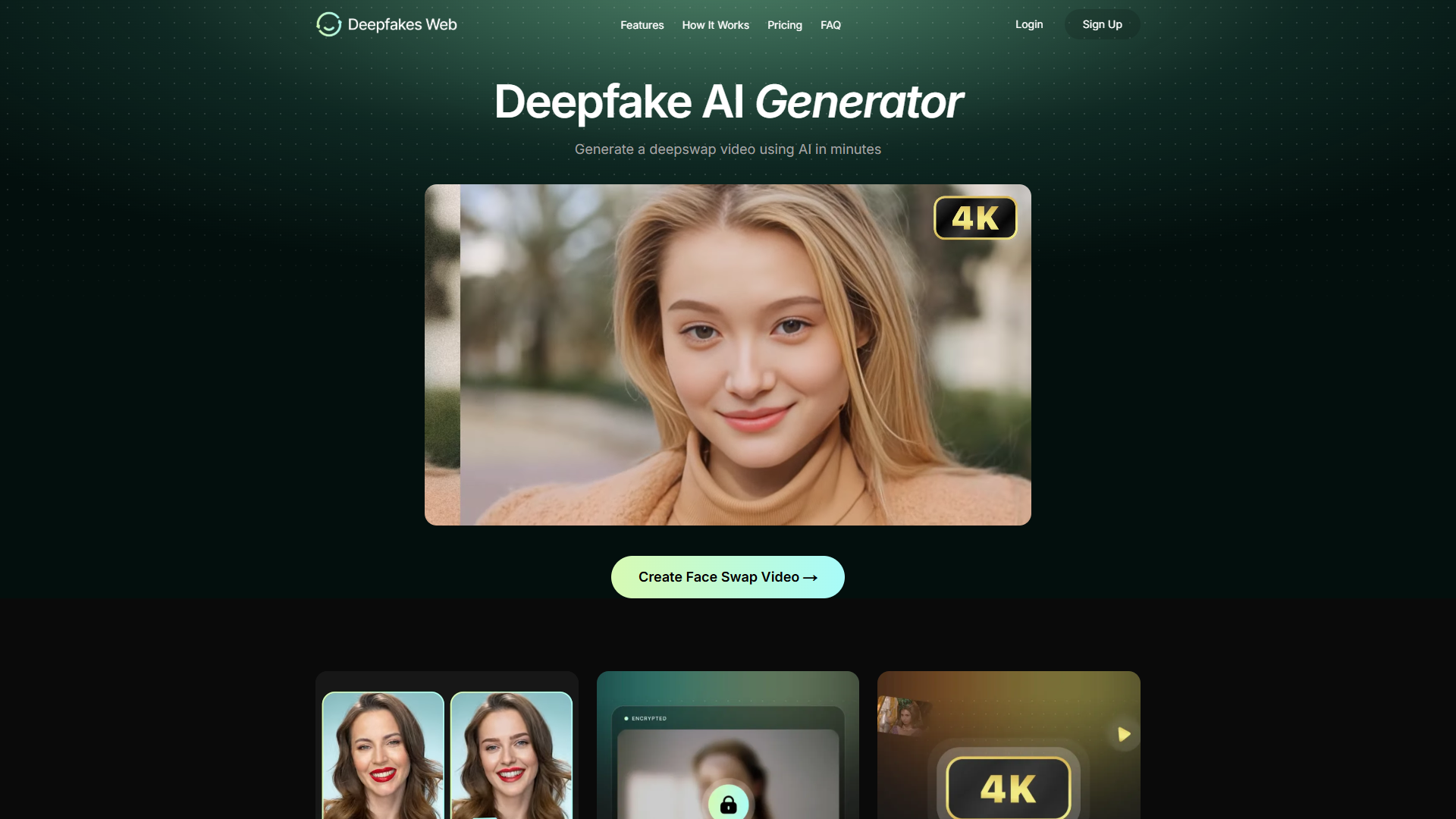 Deepfakes Web product screenshot