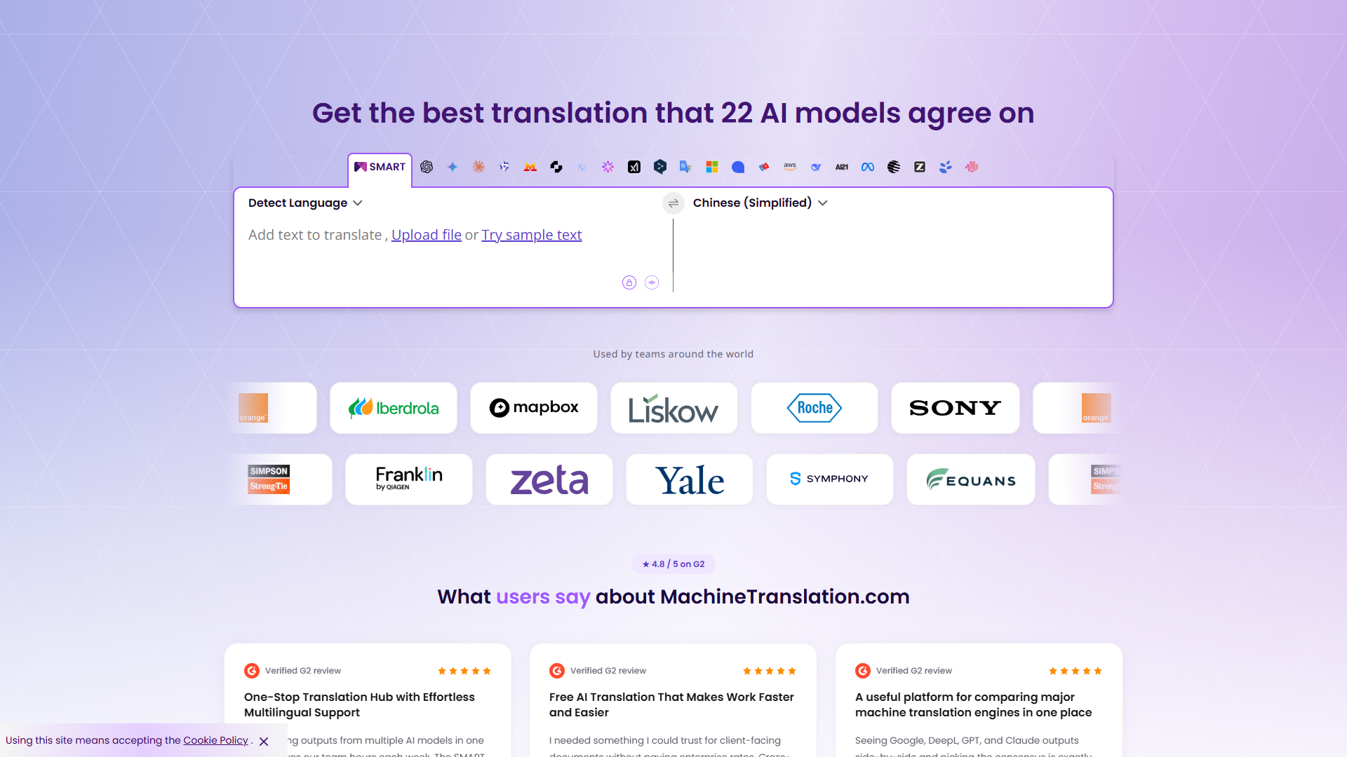MachineTranslation screenshot 1