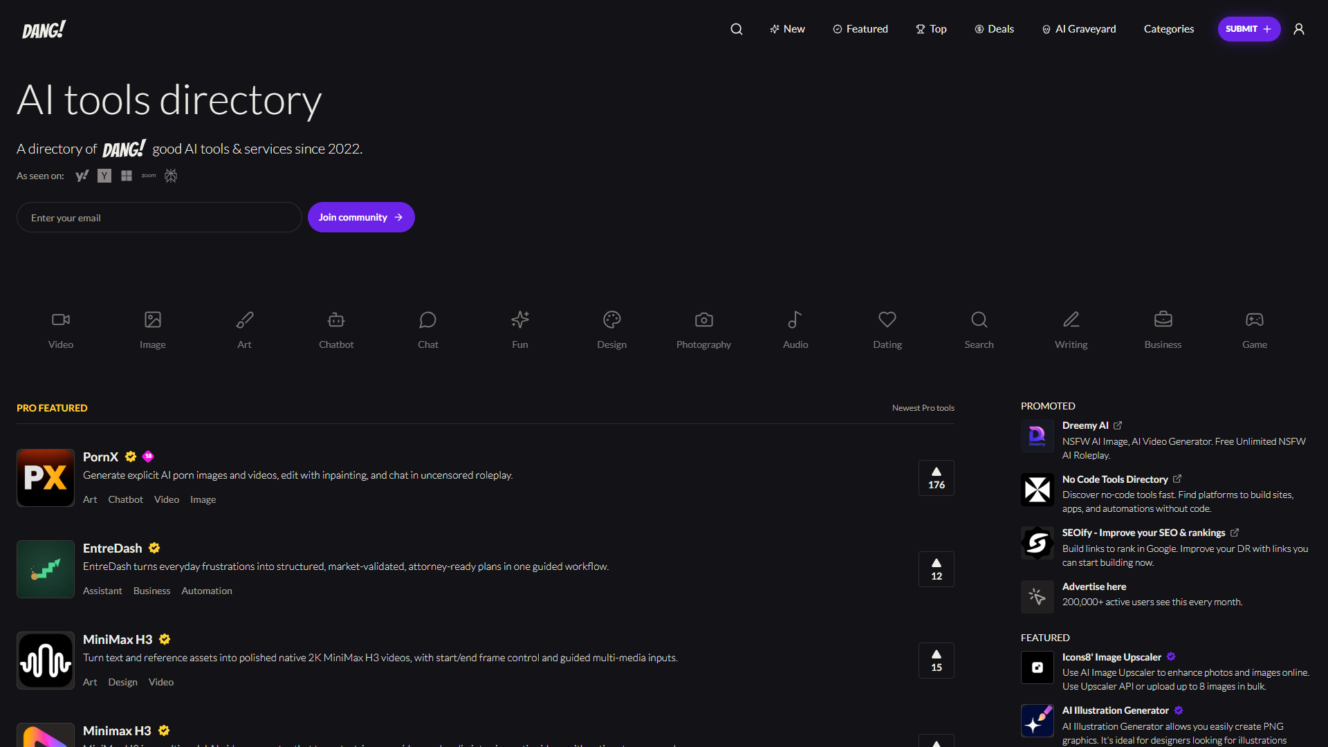 Dang.ai product screenshot
