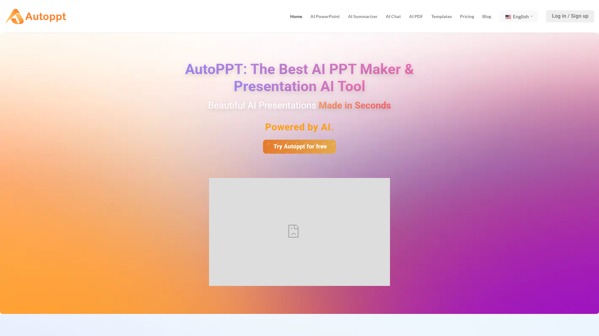 AutoPPT product screenshot