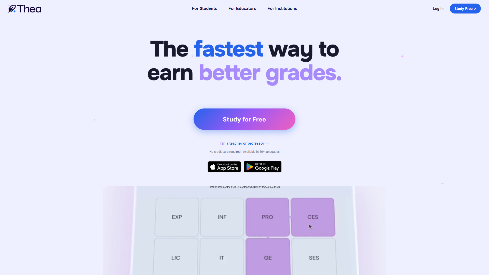 Thea product screenshot