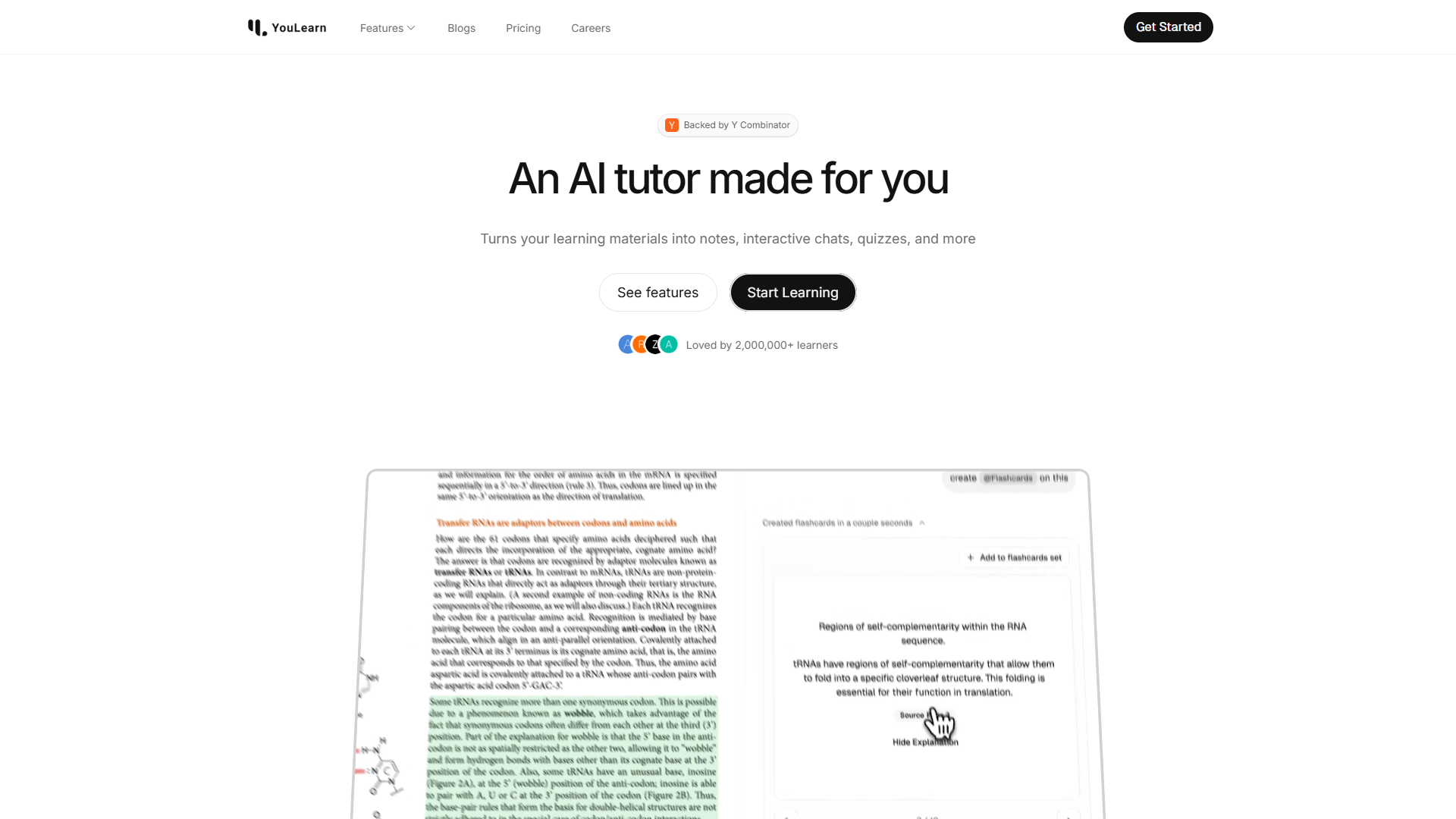 YouLearn AI product screenshot