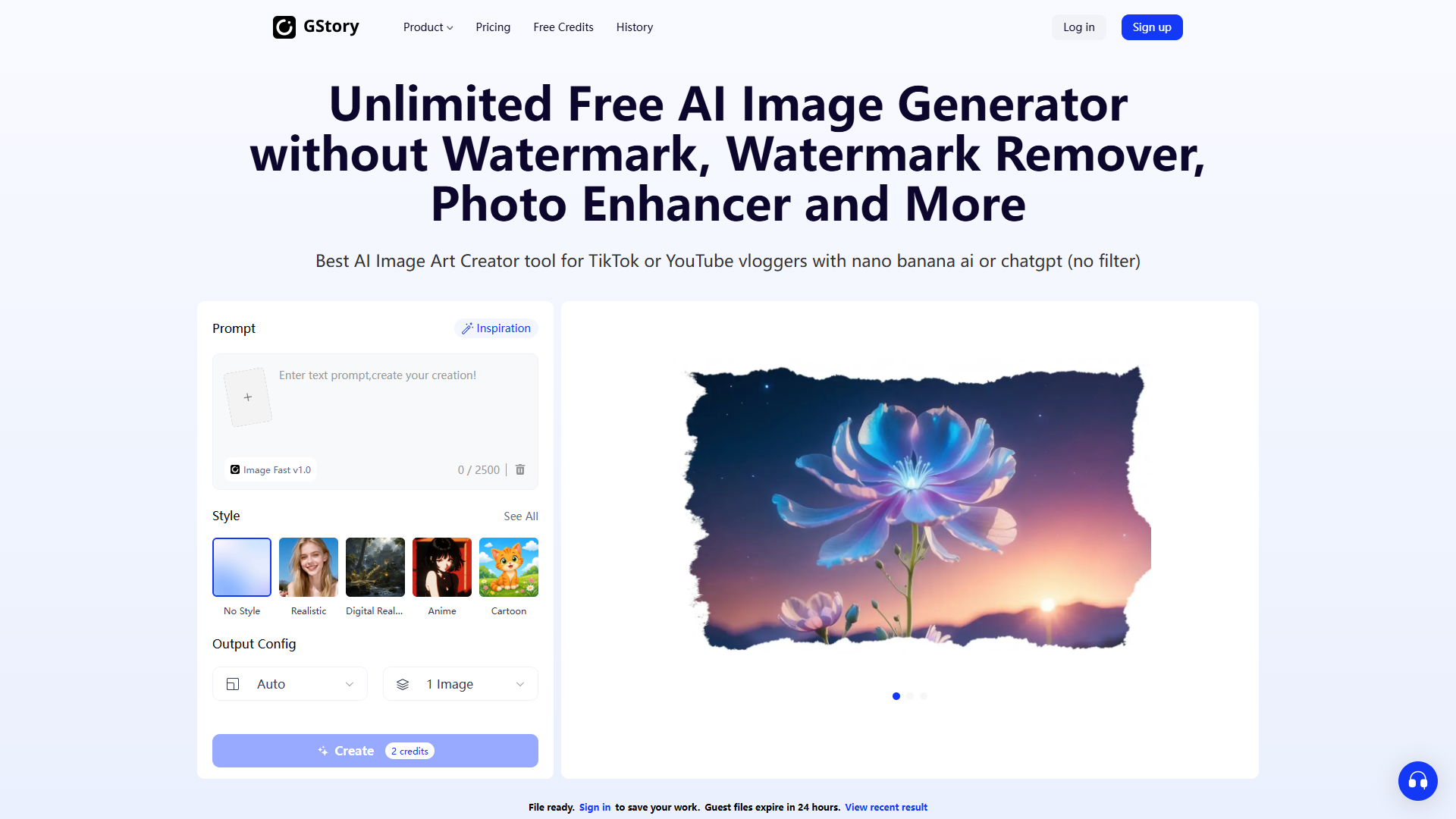 GStory product screenshot