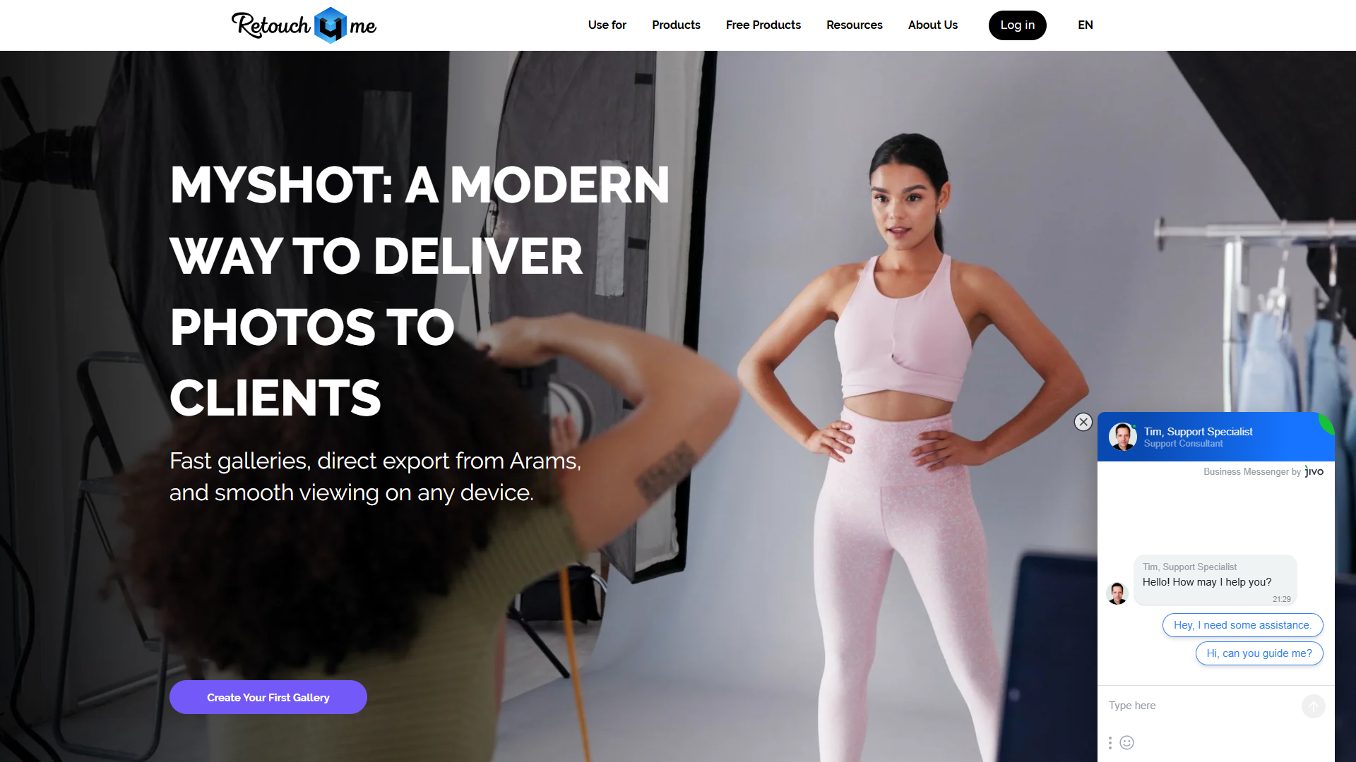 Retouch4me product screenshot