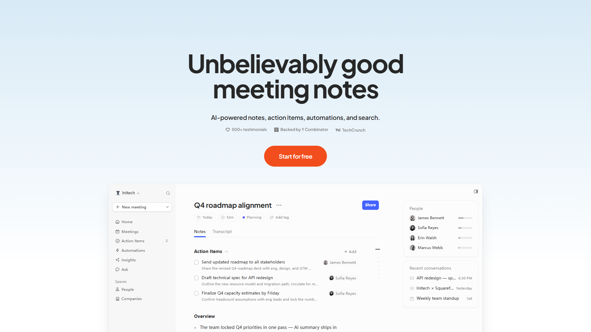 Circleback product screenshot