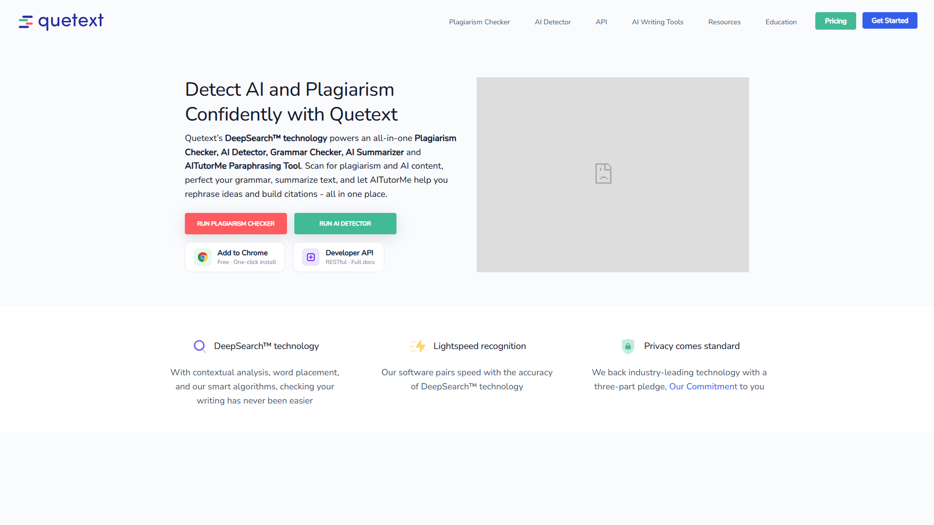 Quetext product screenshot