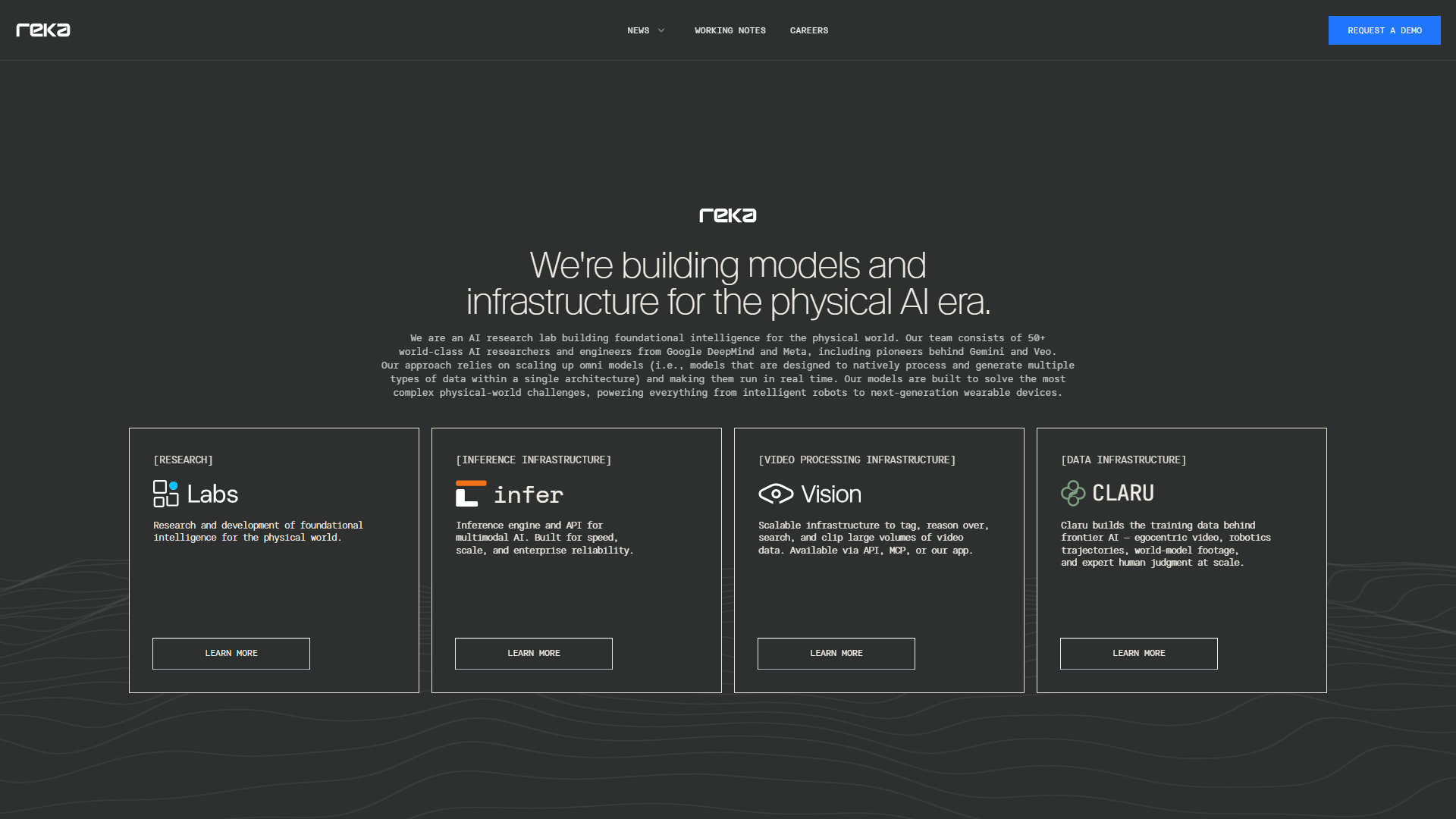 Reka AI product screenshot