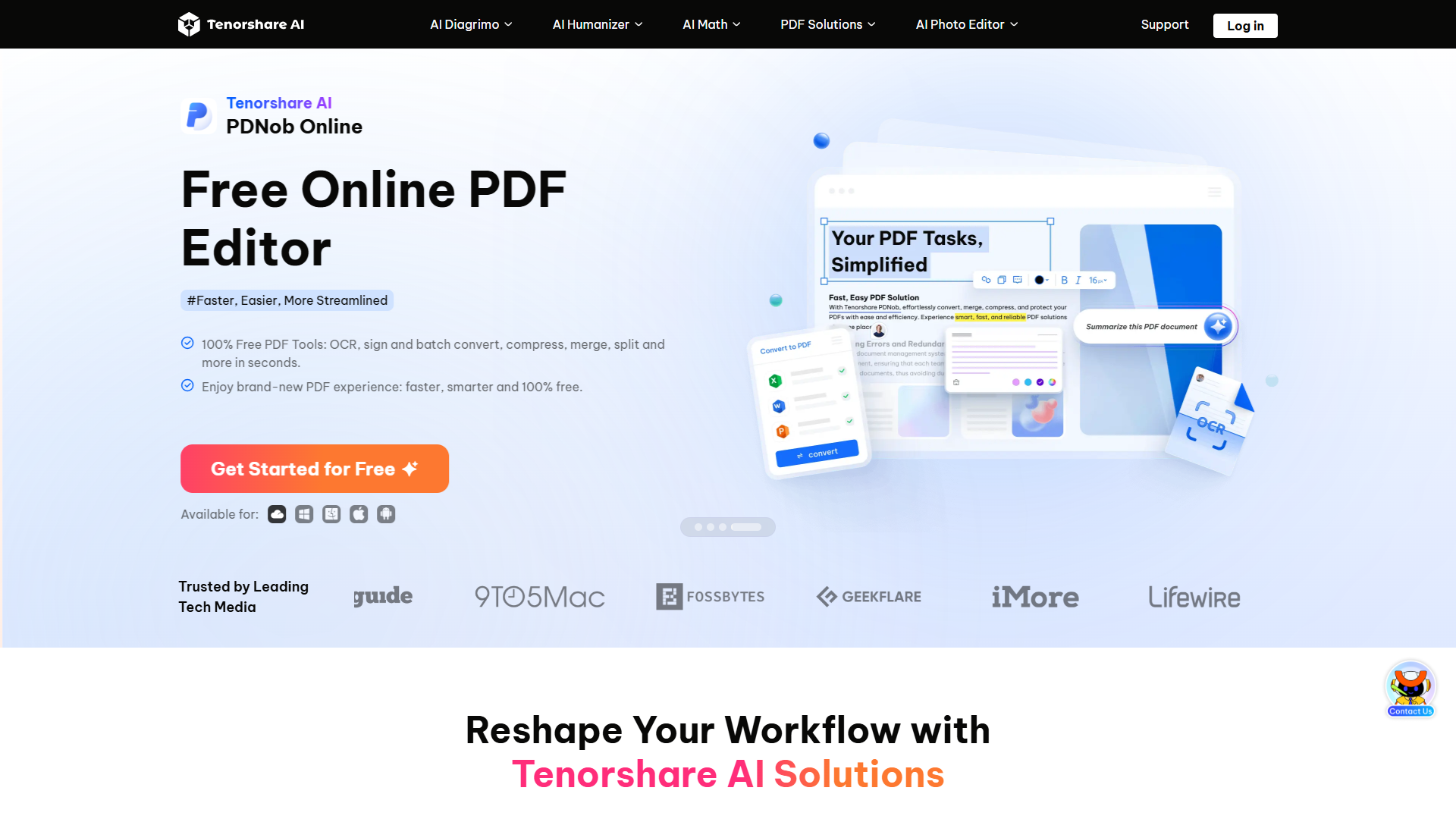 Tenorshare AI product screenshot