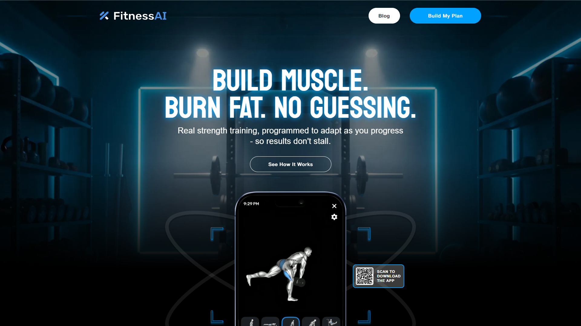 FitnessAI product screenshot