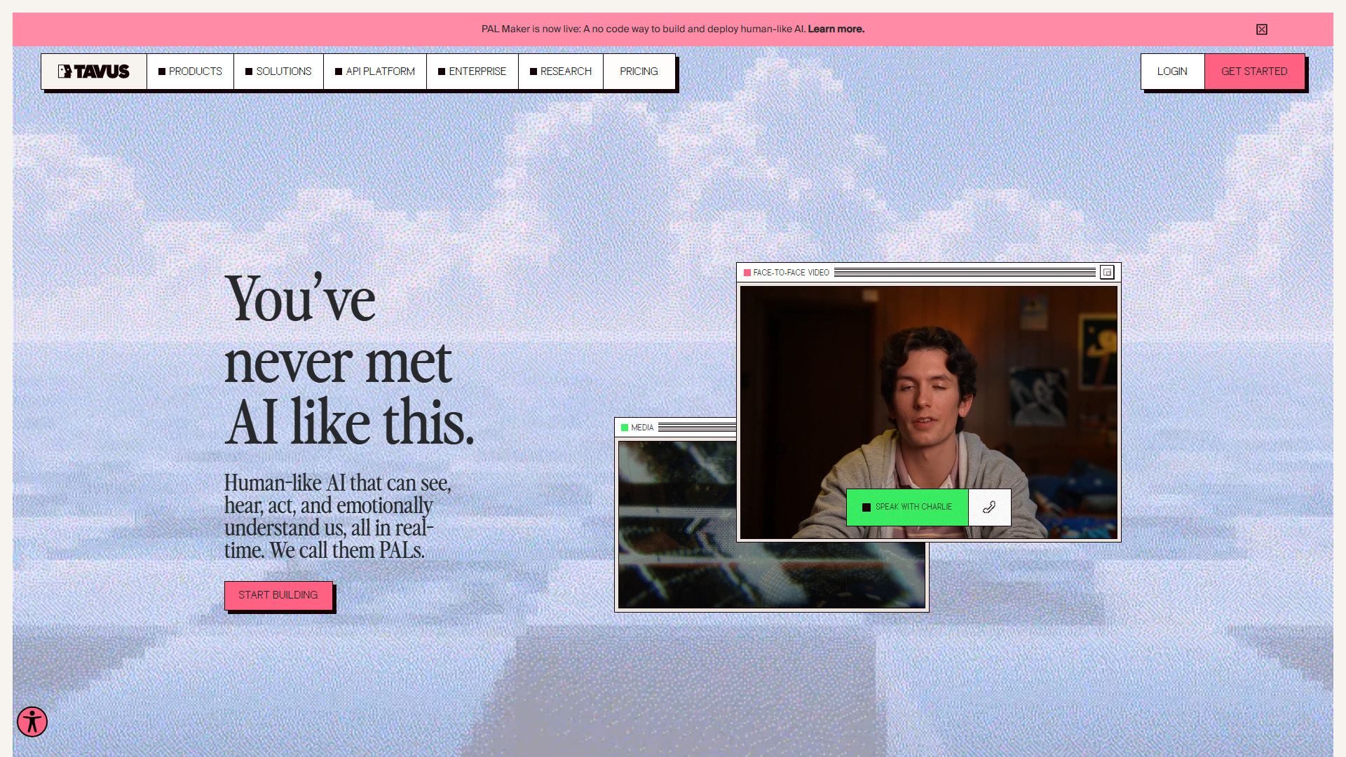 Tavus product screenshot