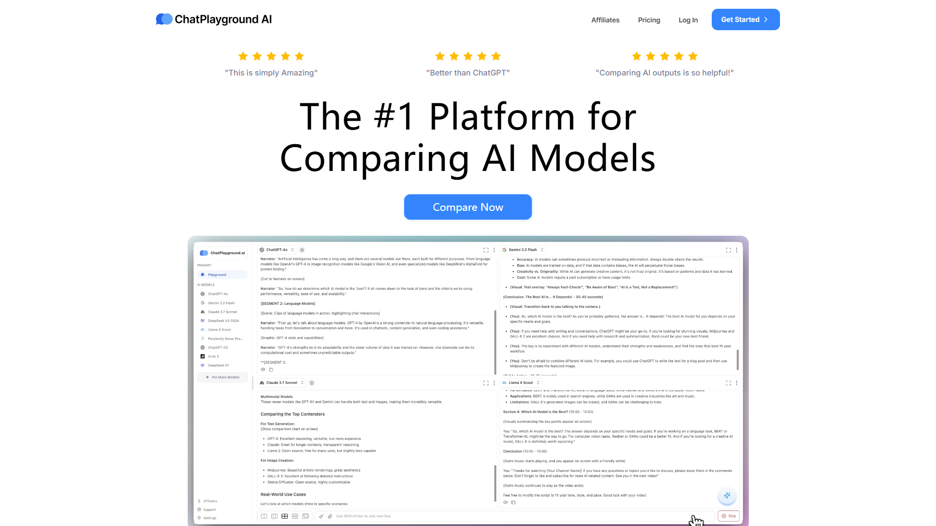 ChatPlayground product screenshot