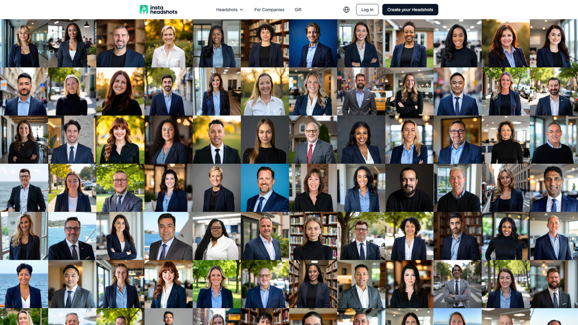 InstaHeadshots product screenshot