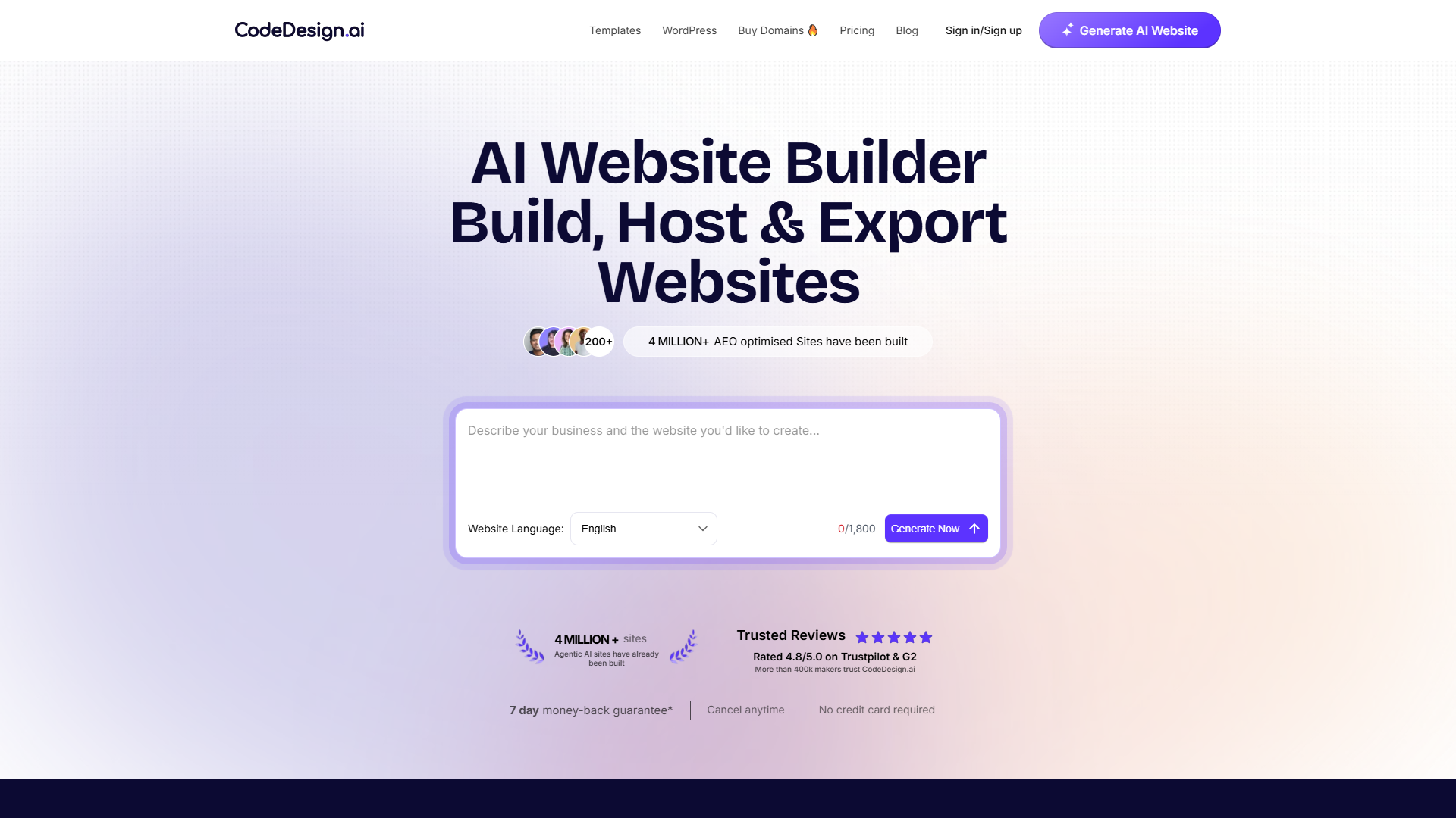 CodeDesign.ai product screenshot