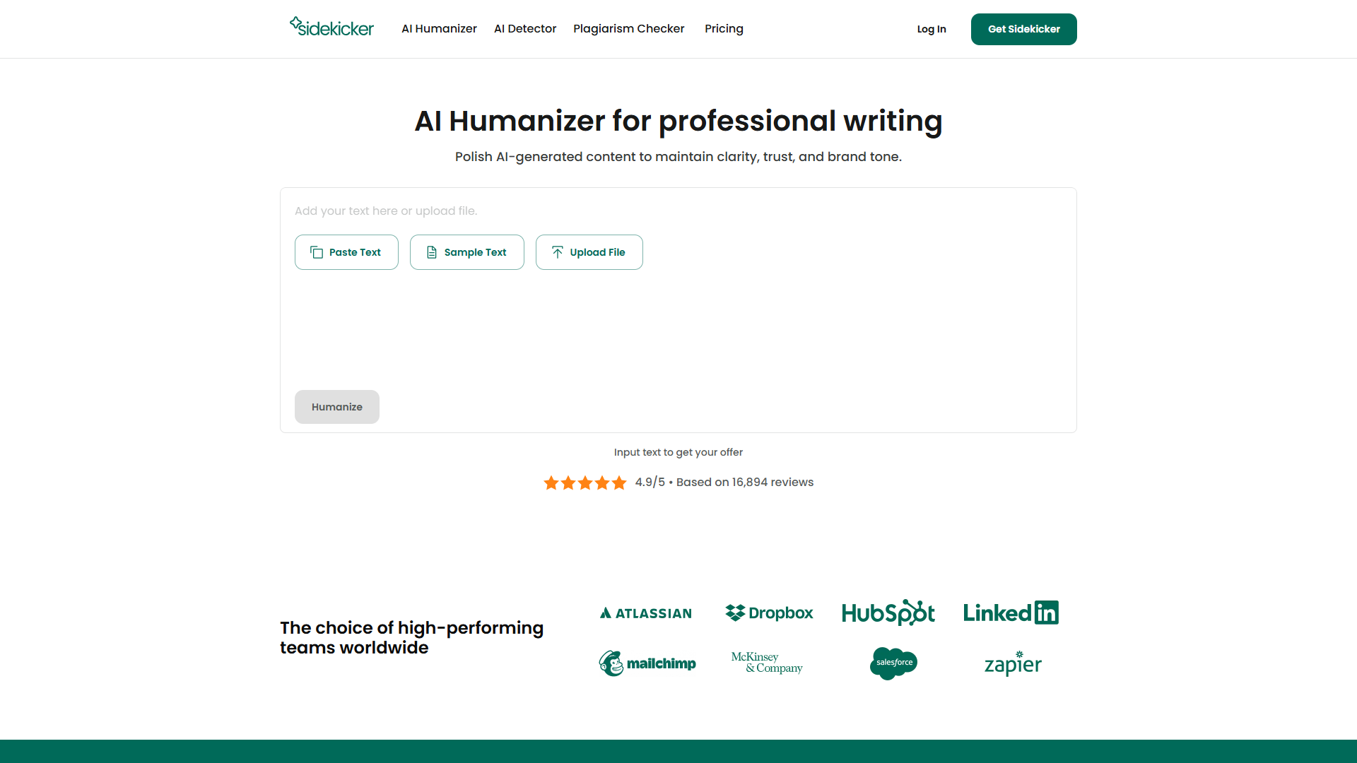 Sidekicker AI product screenshot