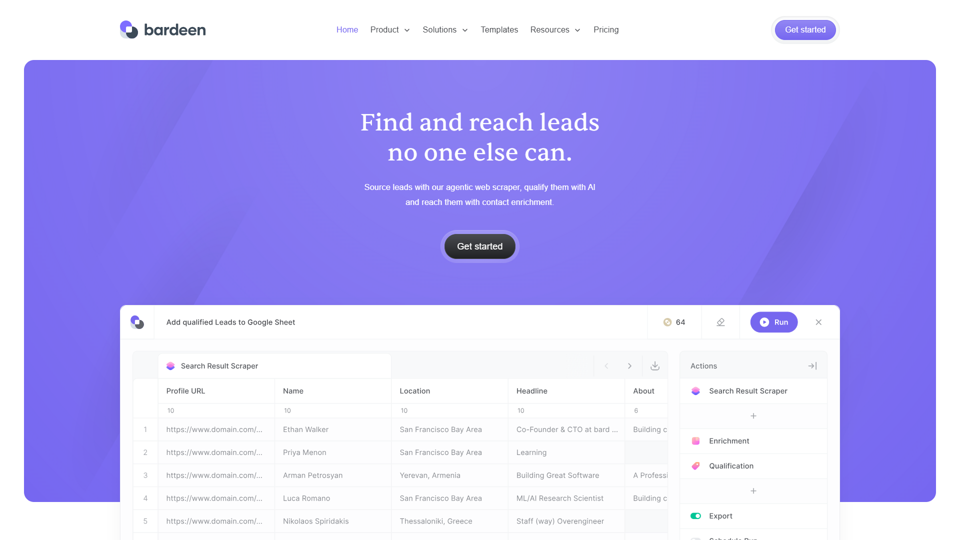 Bardeen product screenshot