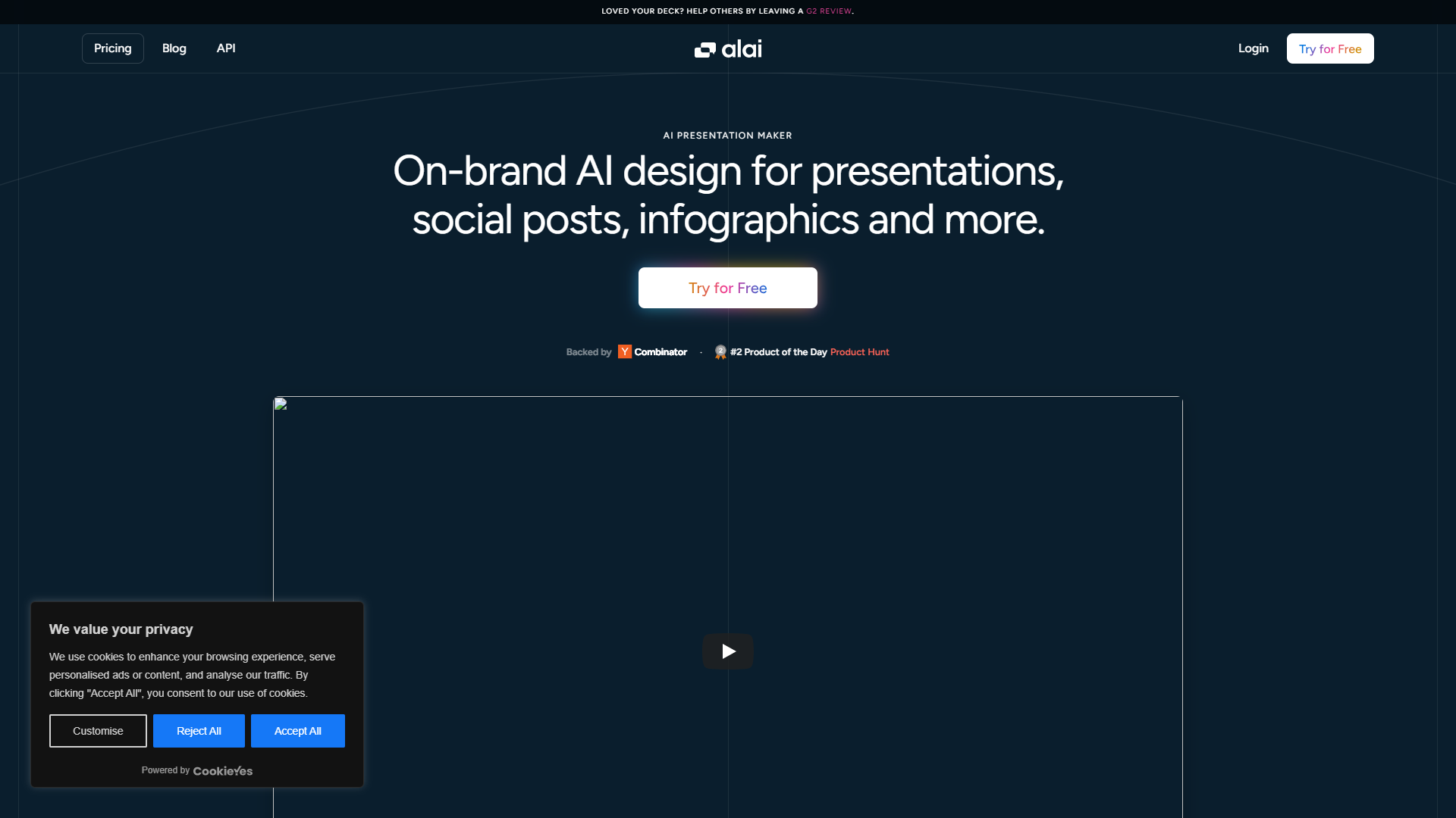 Alai product screenshot