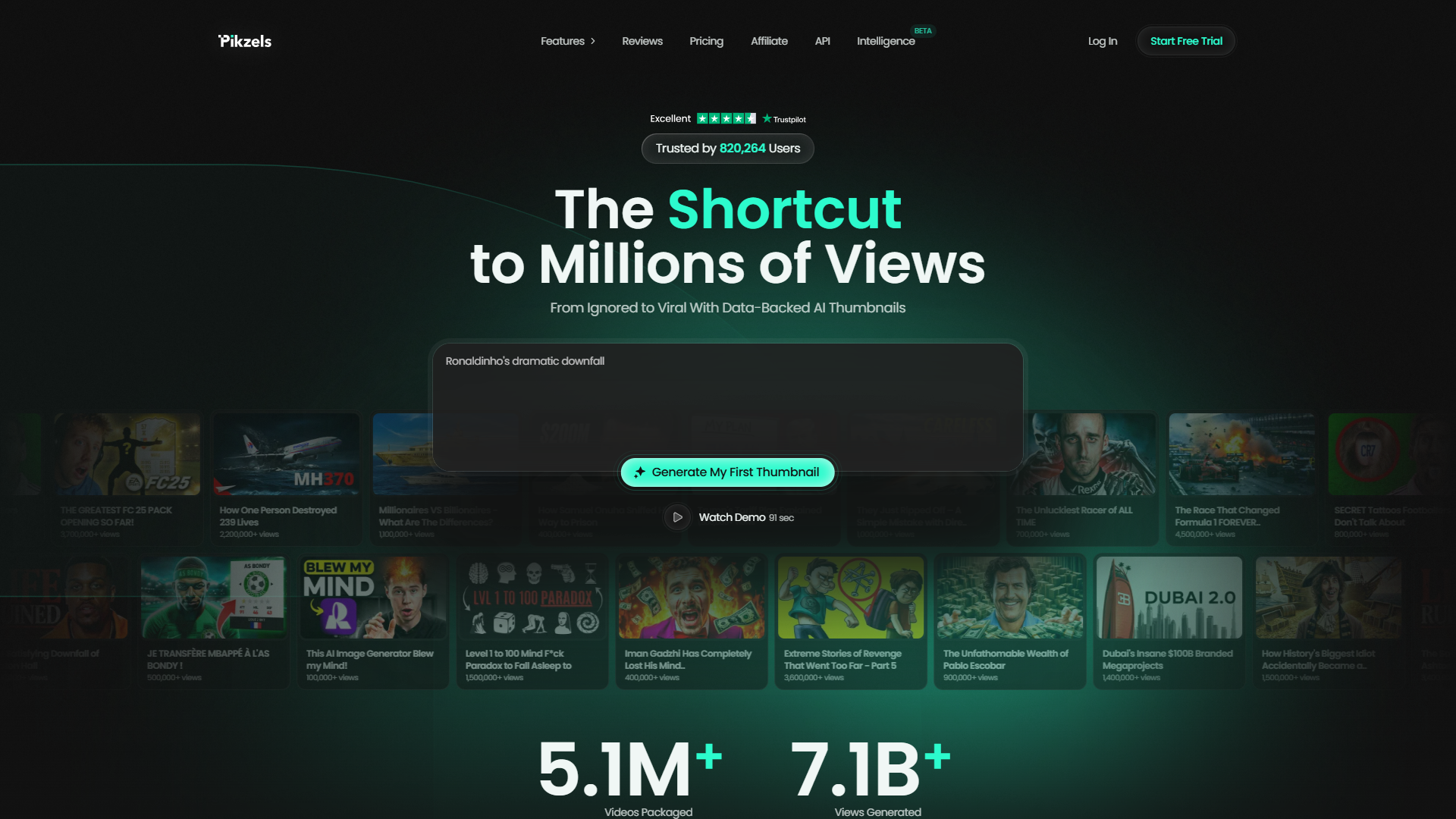 Pikzels product screenshot
