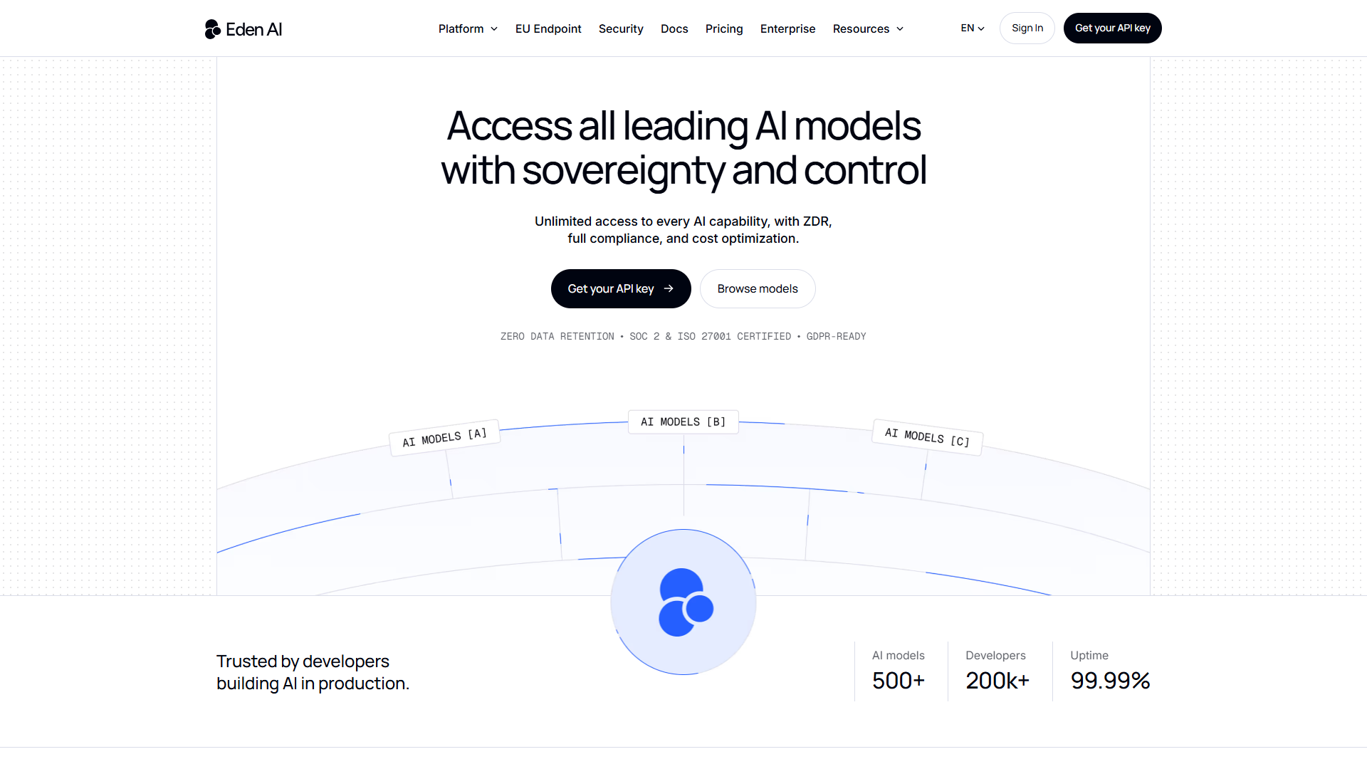 Eden AI product screenshot