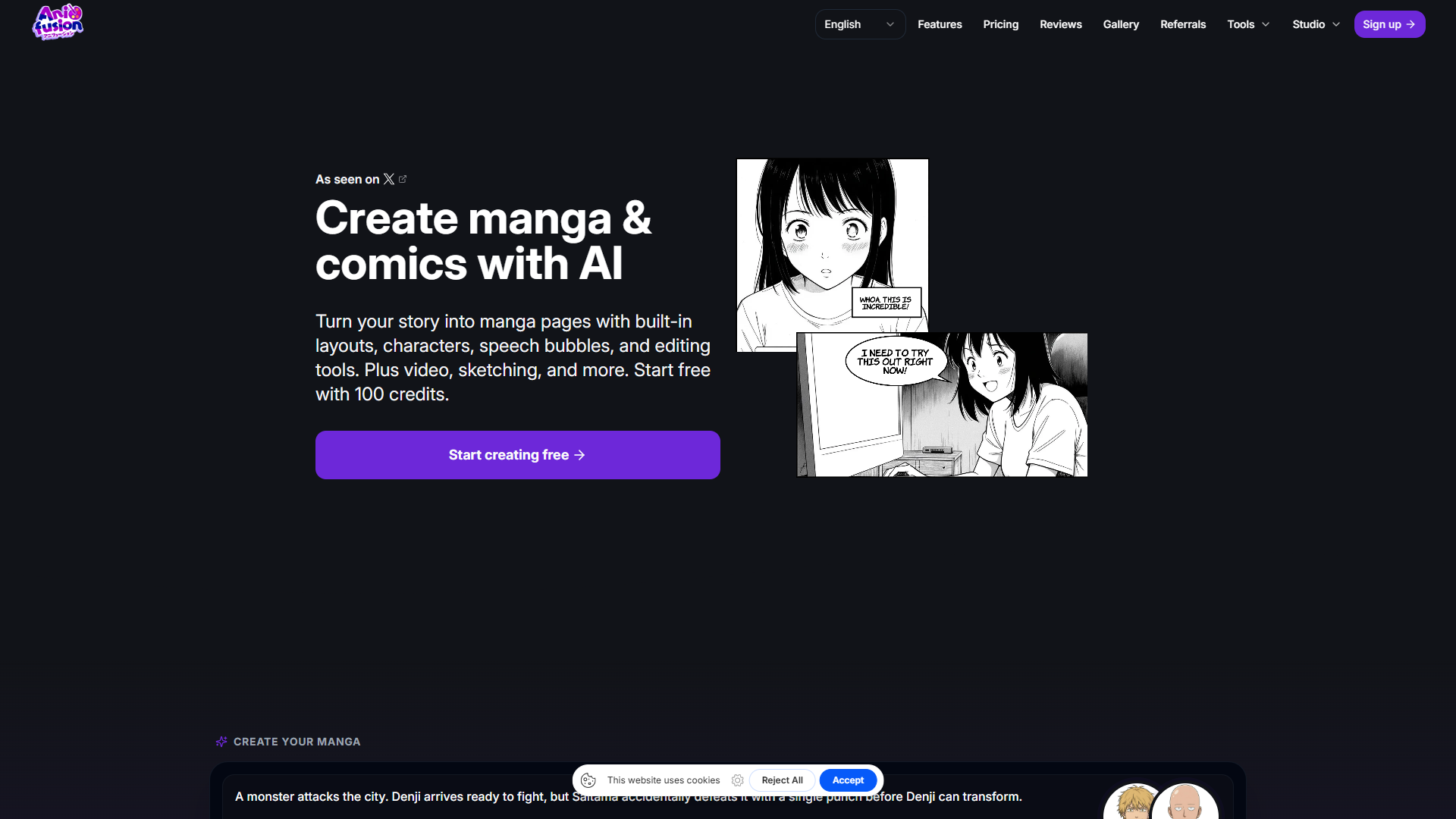 Anifusion product screenshot