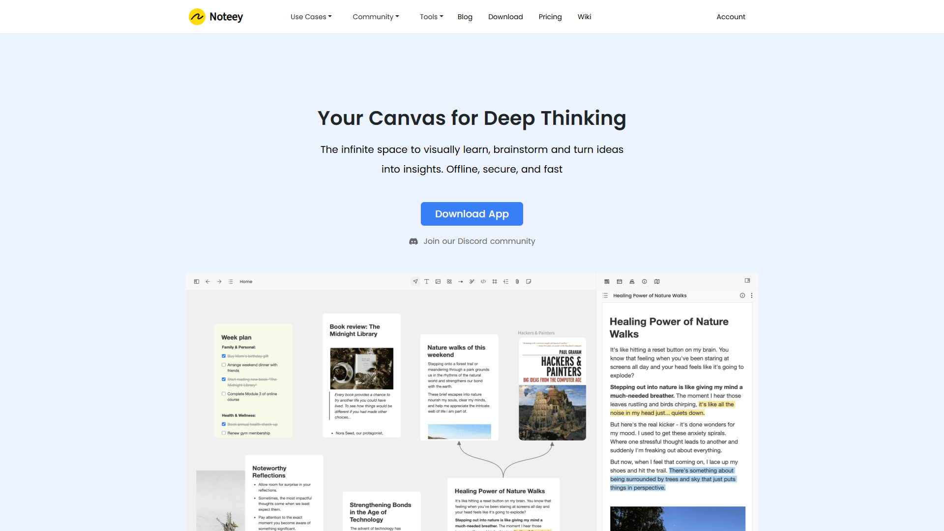 Noteey product screenshot