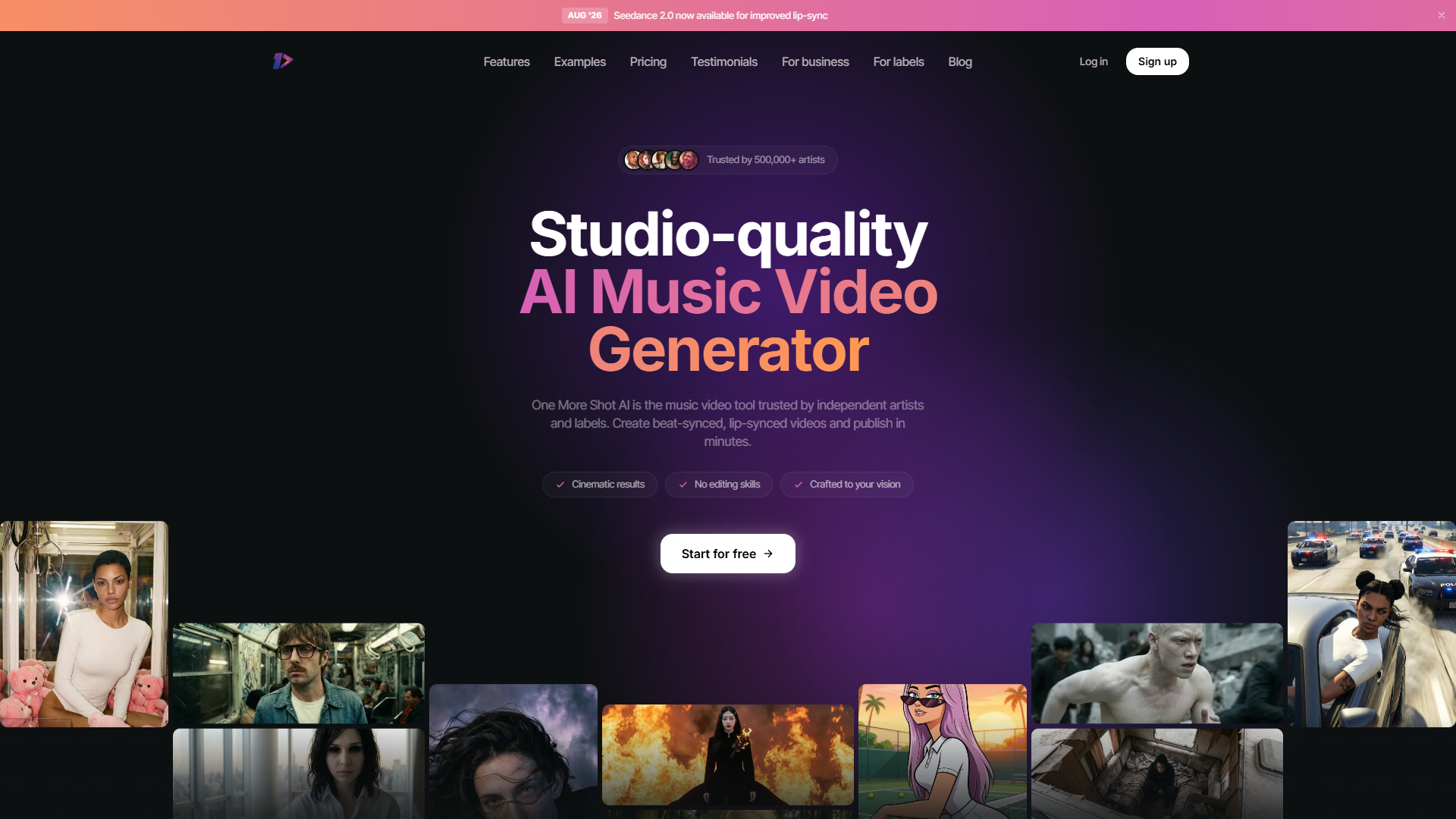 One More Shot AI product screenshot