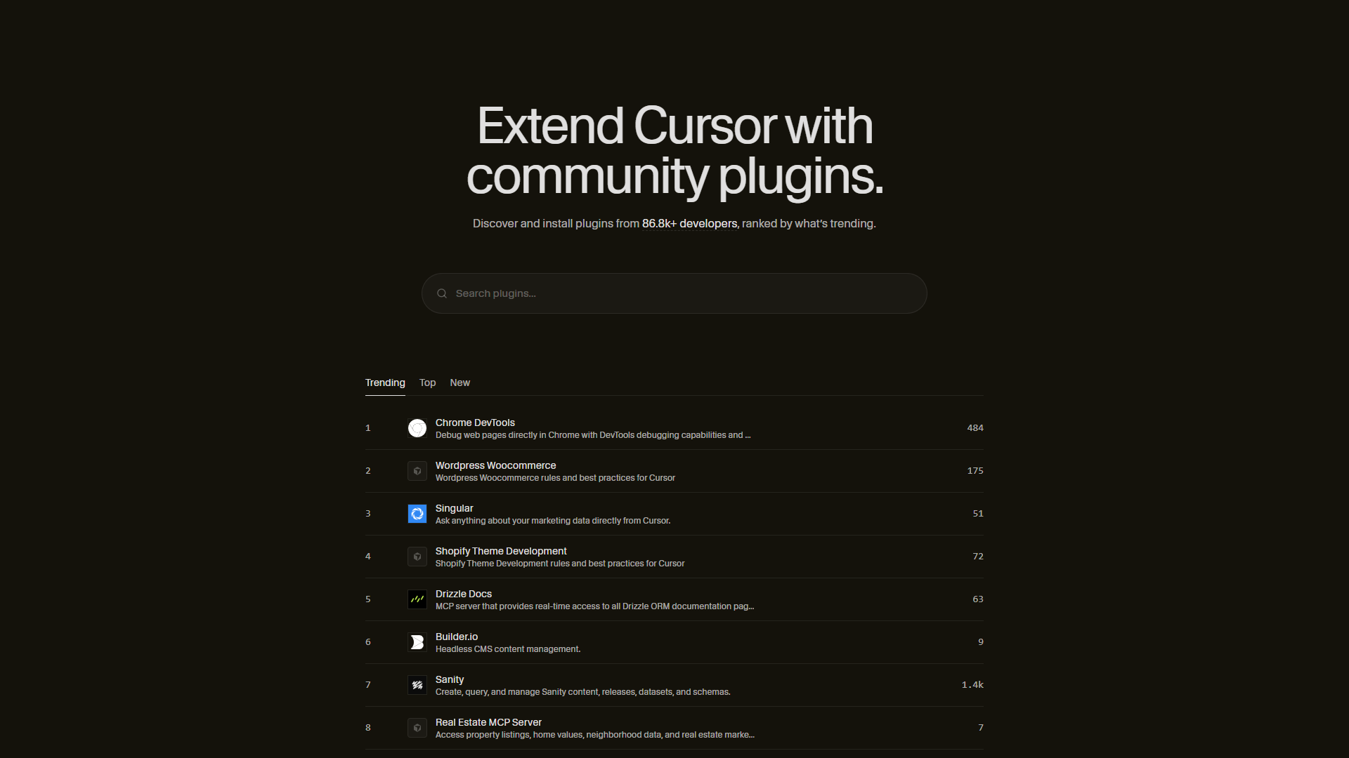 Cursor Directory product screenshot
