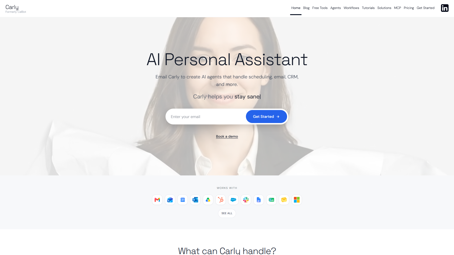 Carly AI product screenshot