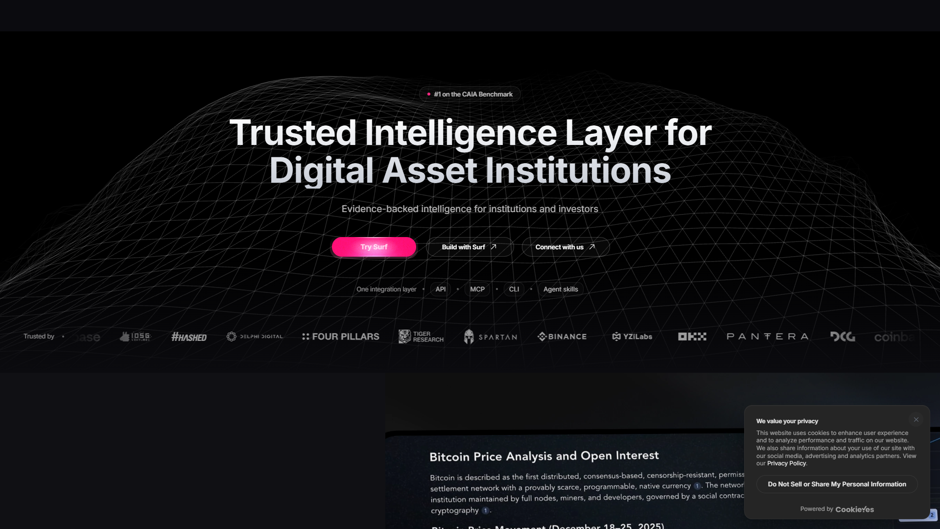 Surf AI product screenshot