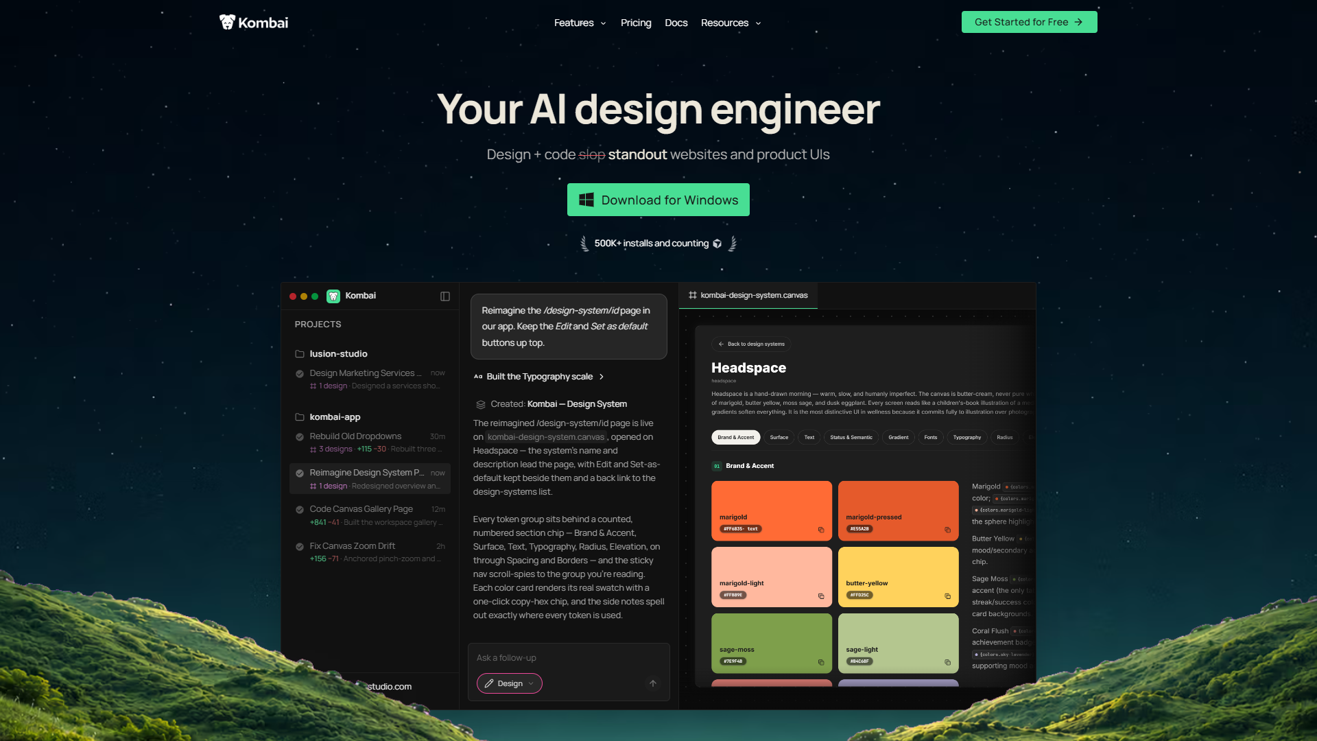 Kombai product screenshot
