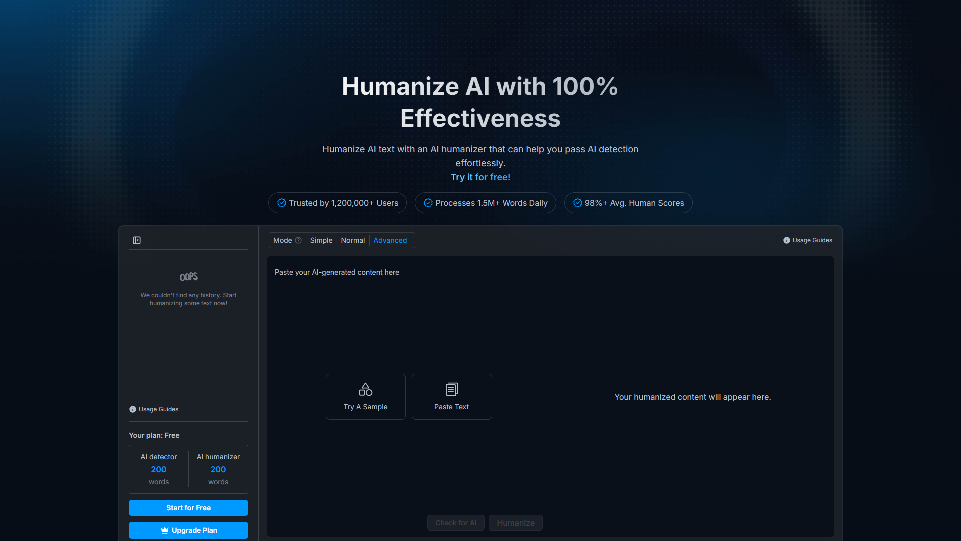 Humanizer Pro product screenshot