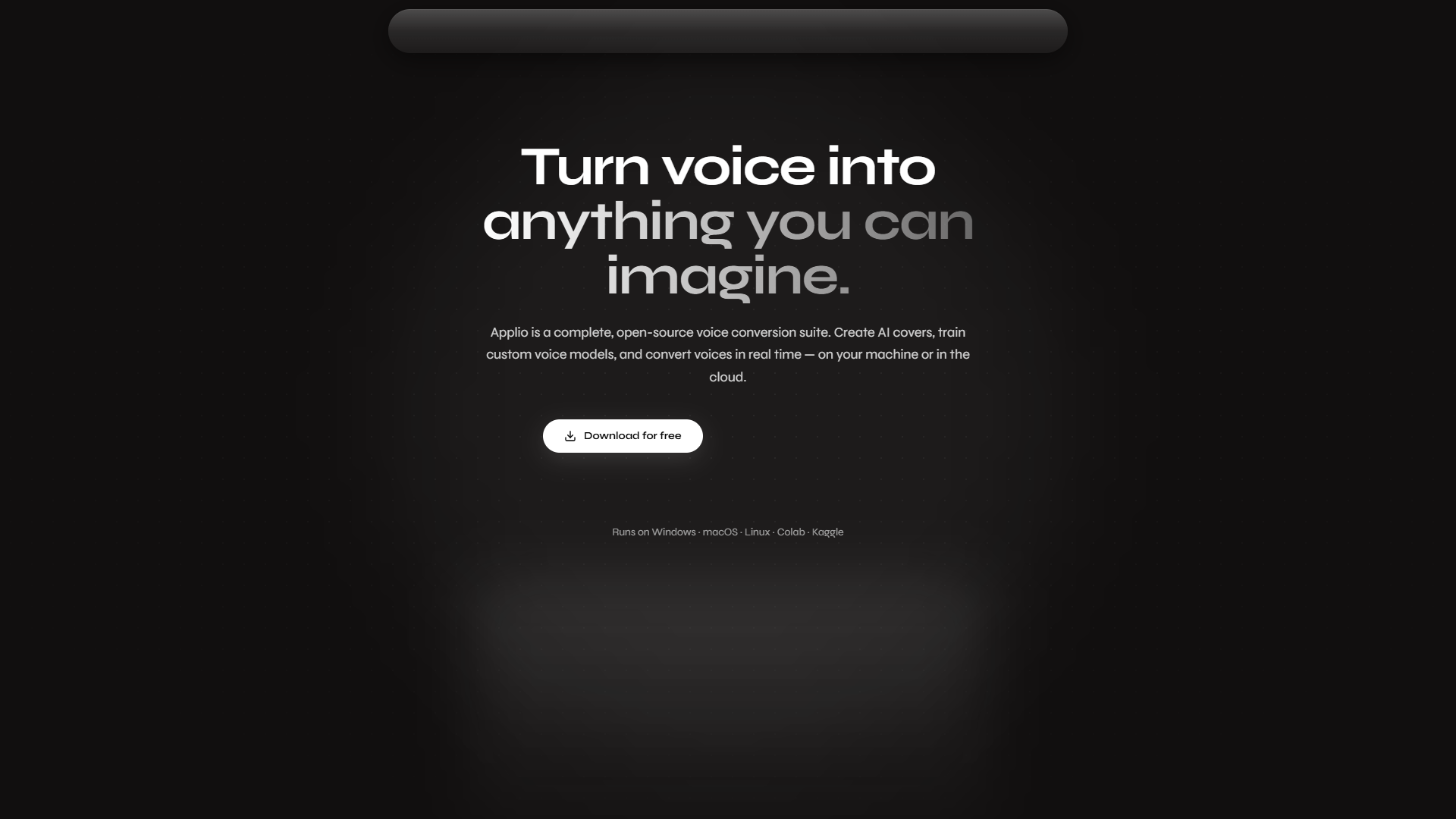 Applio product screenshot
