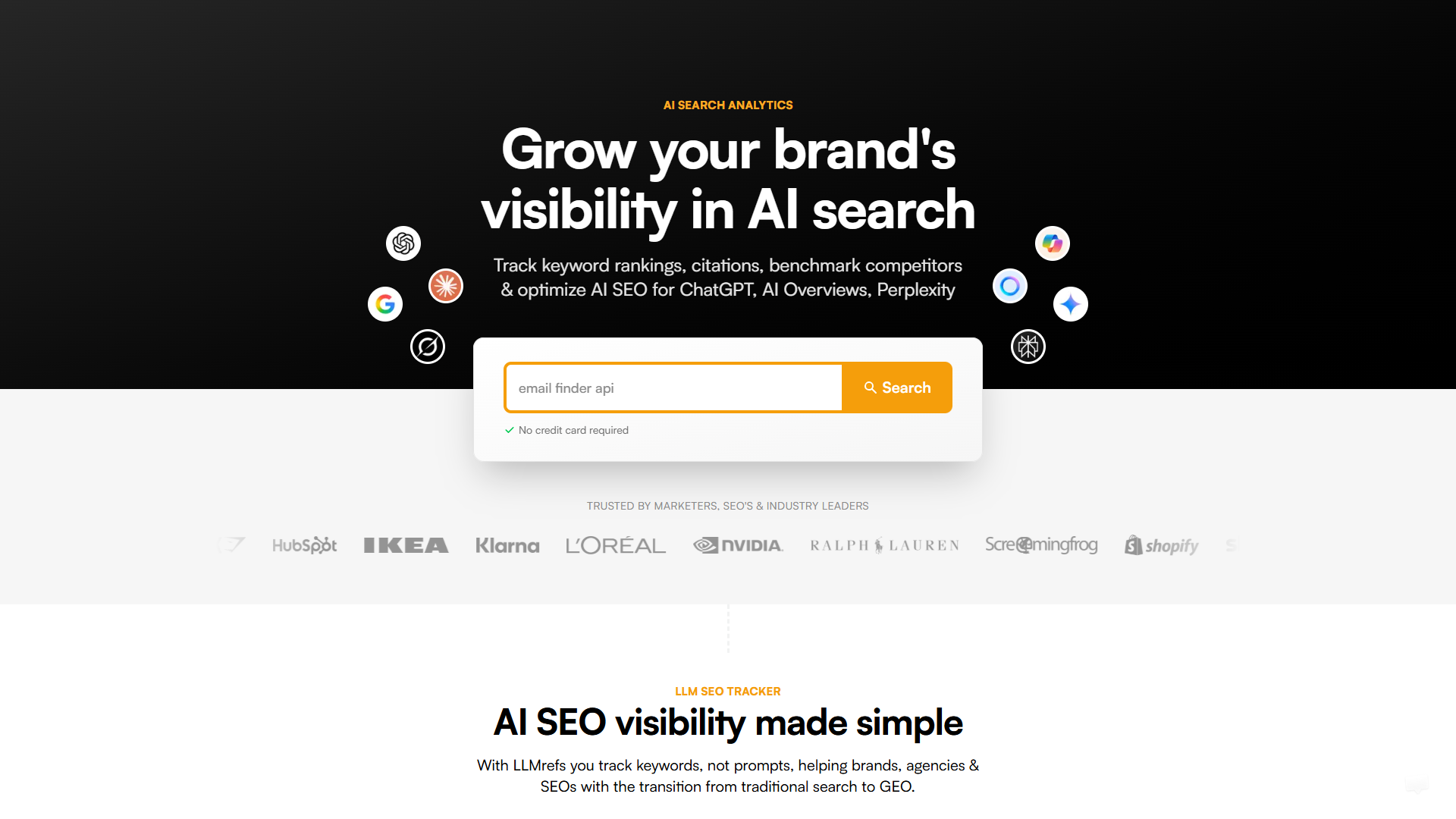 LLMrefs product screenshot