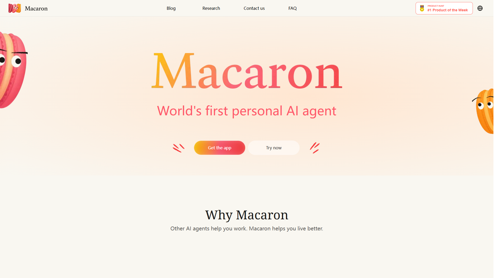 Macaron product screenshot