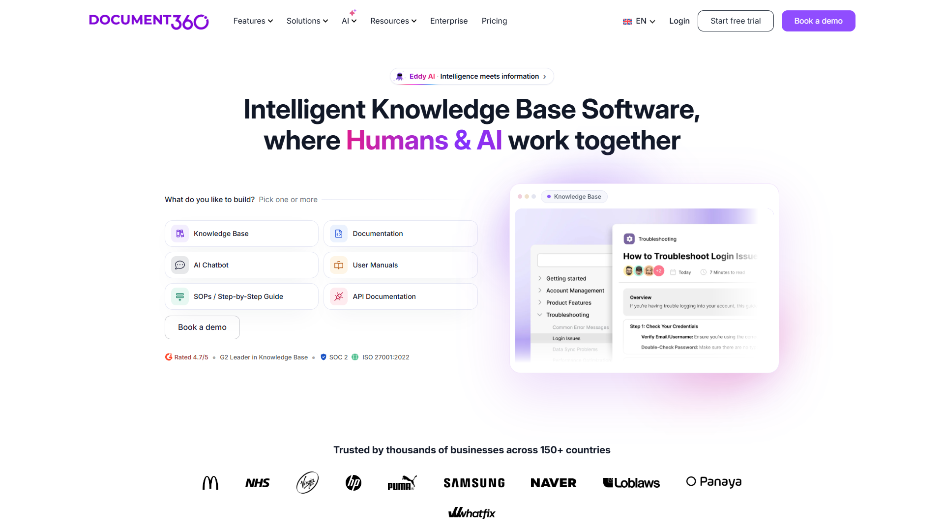 Document360 product screenshot