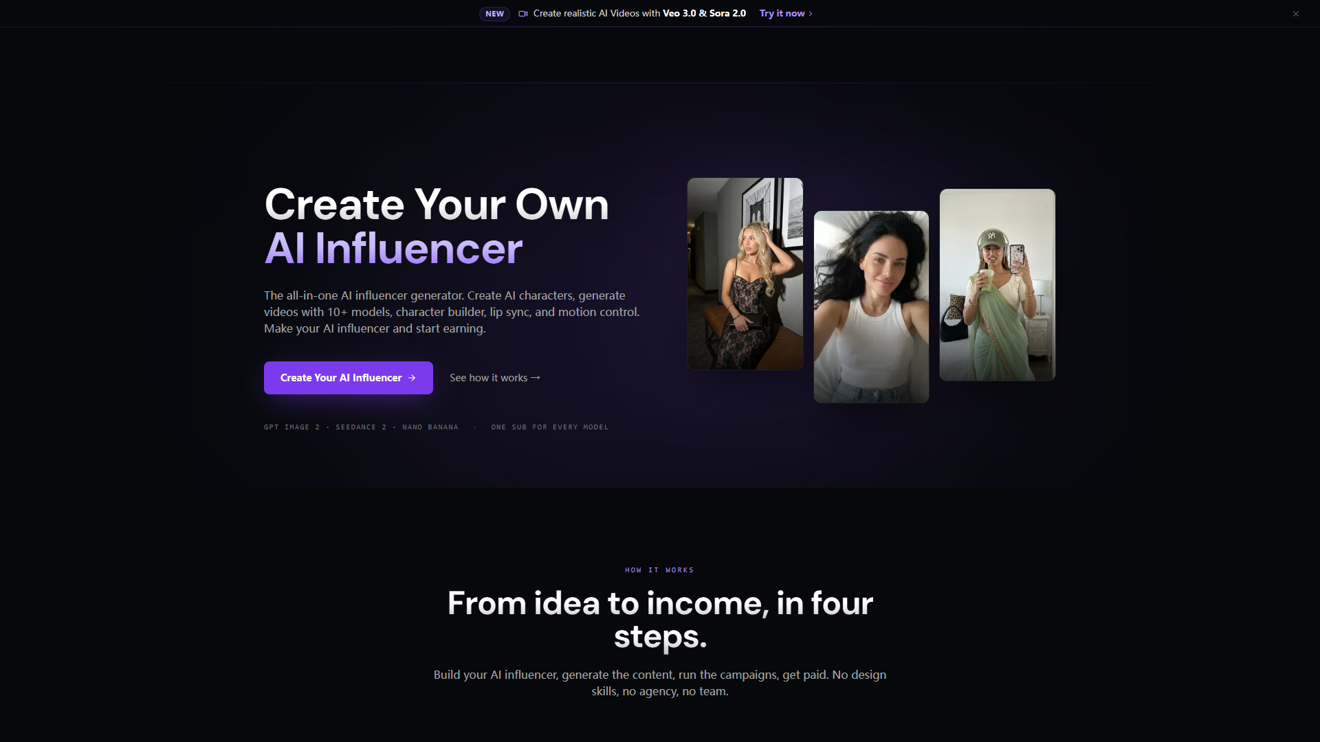 MakeInfluencer product screenshot